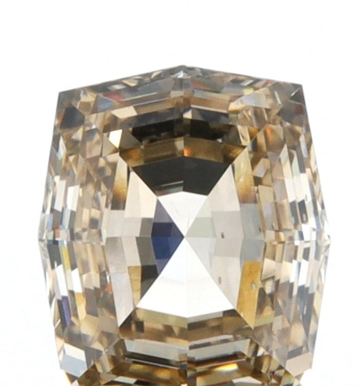 0.77ct | Champagne VS Octagonal Shape Step Cut Diamond - Modern Rustic Diamond