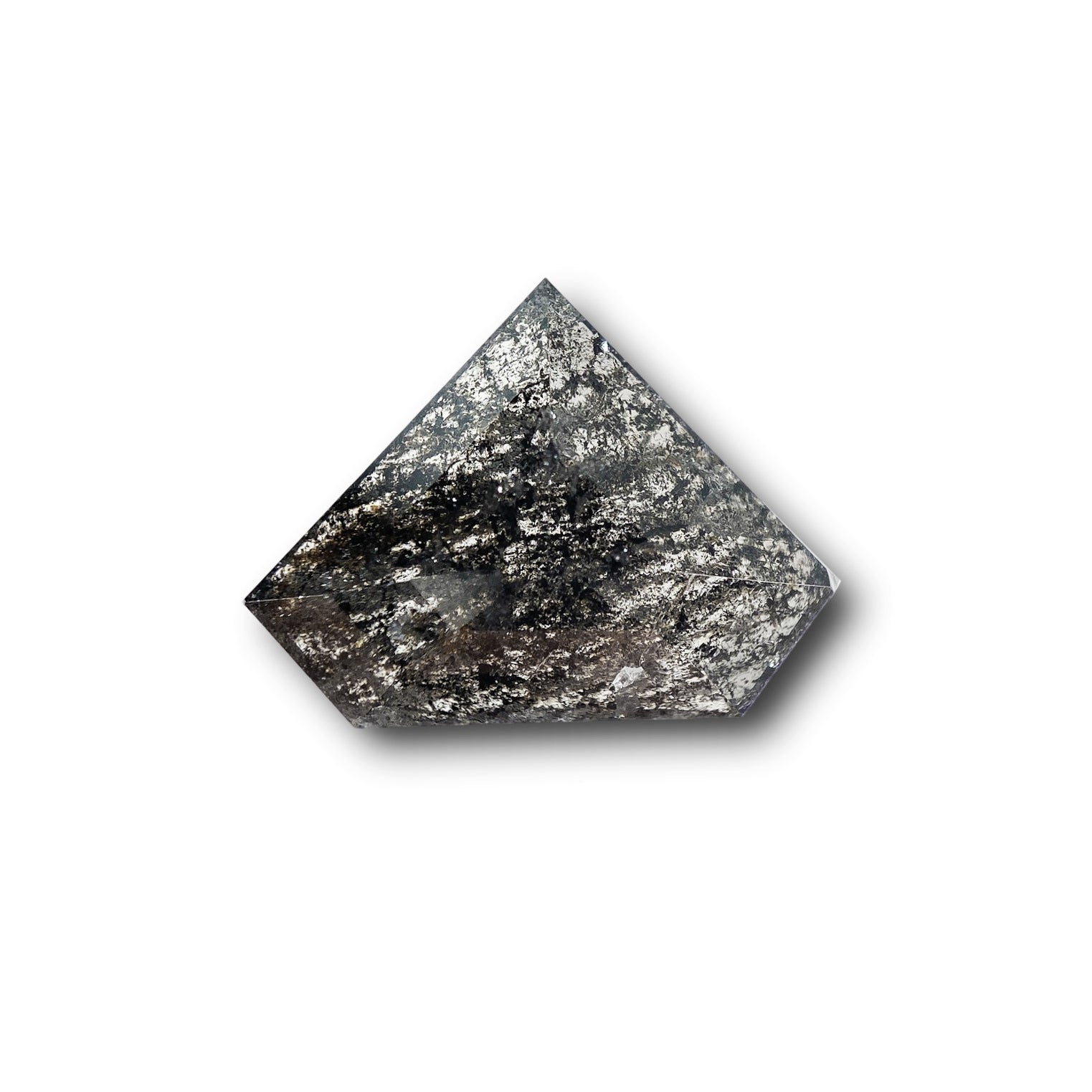 2.81ct | Salt & Pepper Shield Shape Rose Cut Diamond - Modern Rustic Diamond