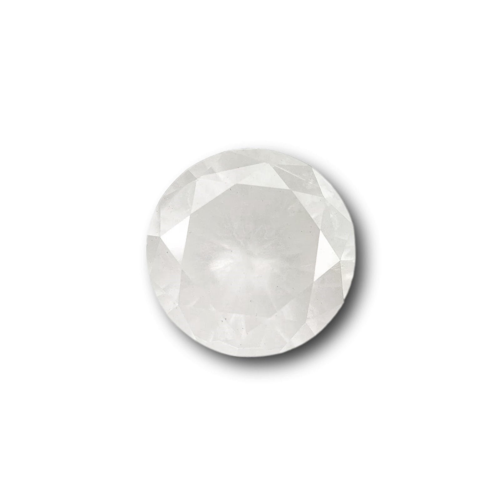 3.43ct | Salt & Pepper Round Shape Brilliant Cut Diamond - Modern Rustic Diamond