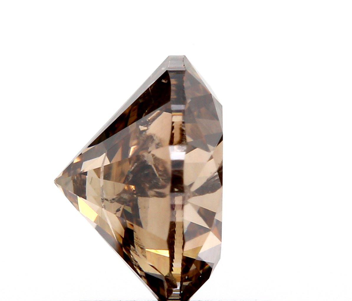 1.50ct | Champagne SI Round Shape Brilliant Cut Diamond-Modern Rustic Diamond