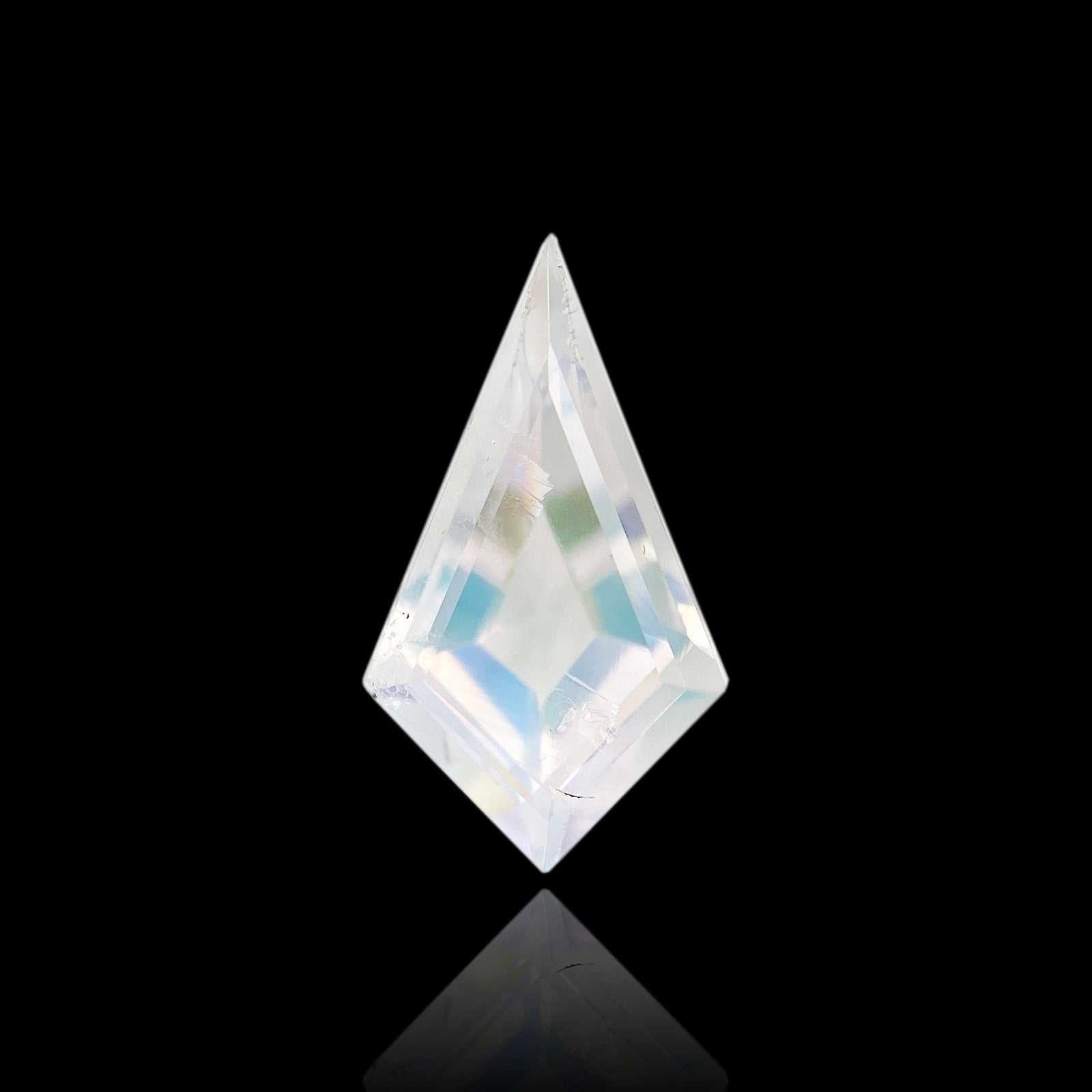 1.50ct |  Kite Shape Step Cut Moonstone - Modern Rustic Diamond