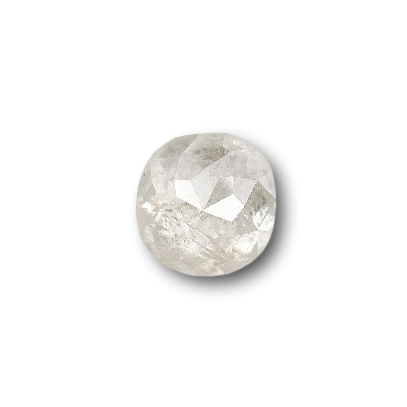 1.02ct | Salt & Pepper Cushion Shape Rose Cut Diamond - Modern Rustic Diamond