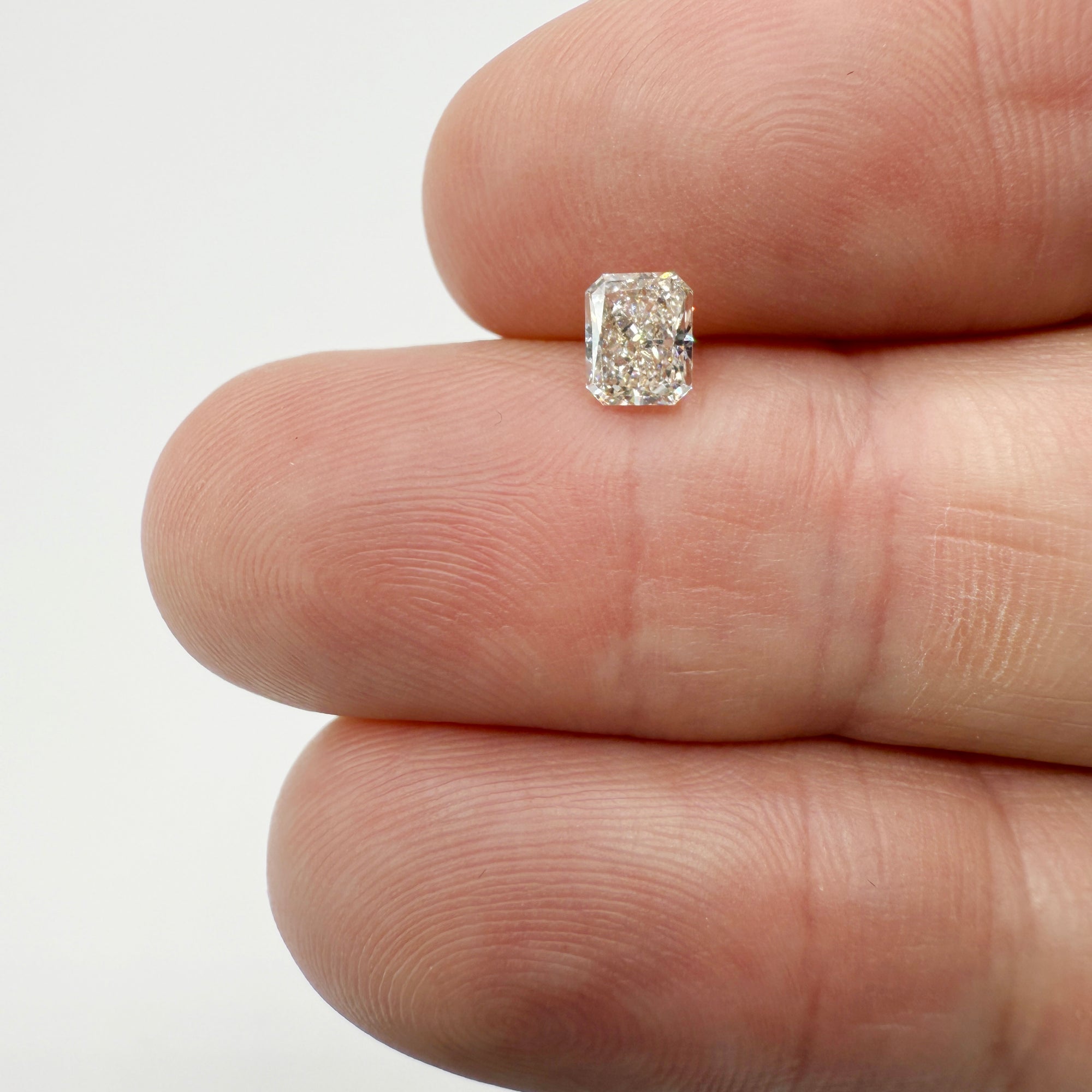 0.60ct | L/VS1 Radiant Shape Brilliant Cut Diamond (GIA) - Modern Rustic Diamond
