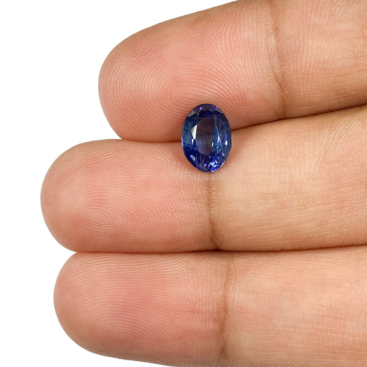 1.51ct | Brilliant Cut Oval Shape Blue Sapphire-Modern Rustic Diamond