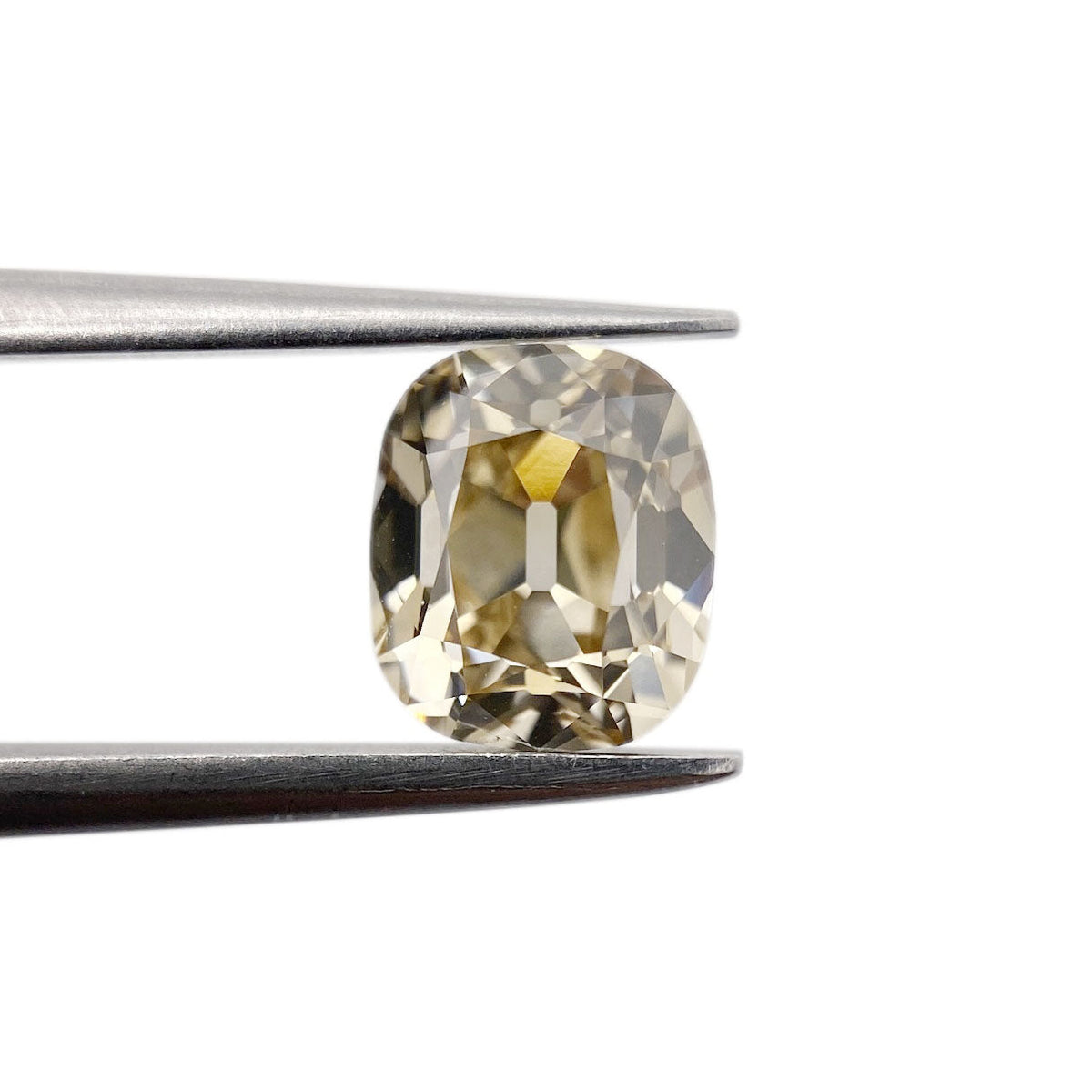 1.51ct | Champagne VVS Cushion Shape Old Mine Cut Diamond-Modern Rustic Diamond
