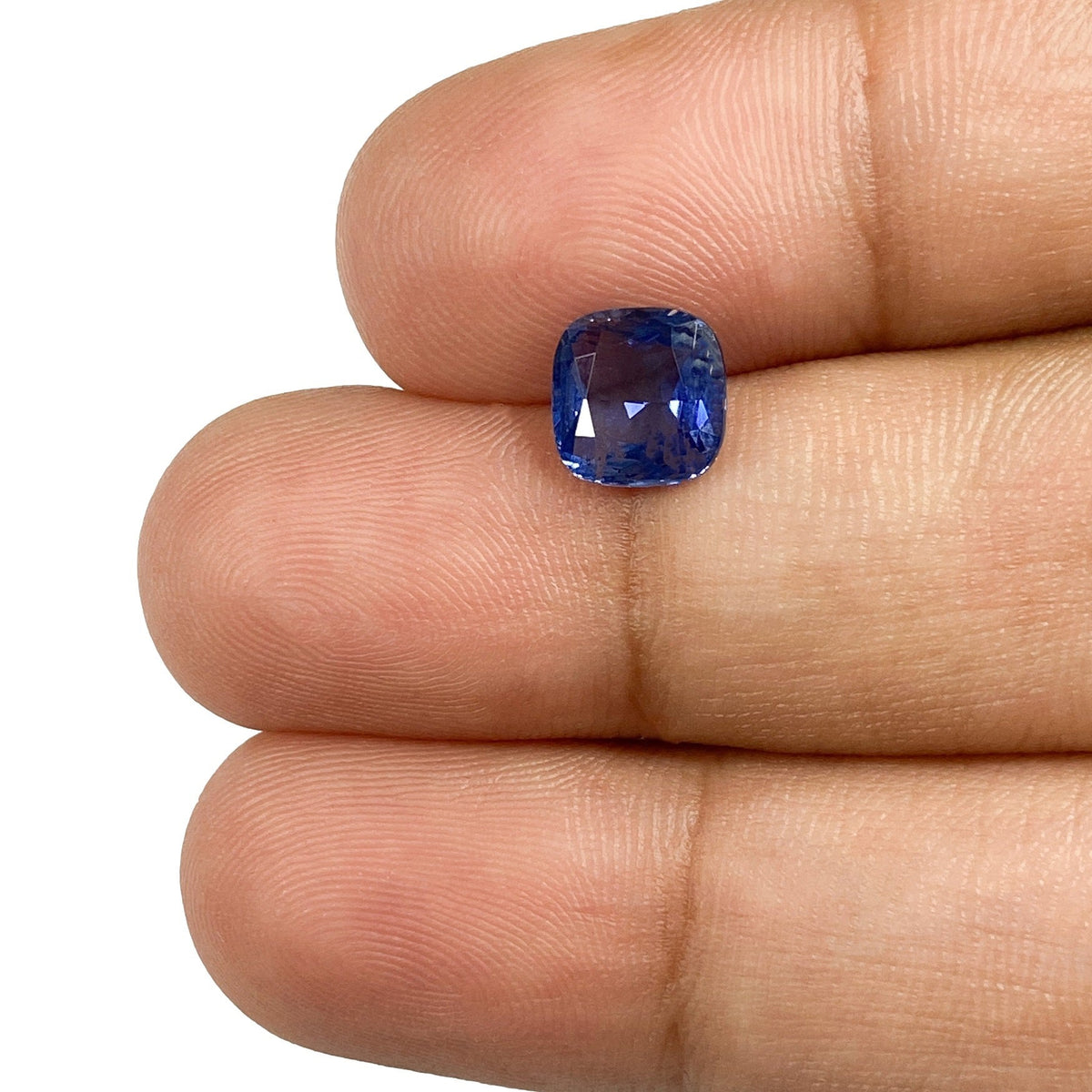 1.53ct | Brilliant Cut Cushion Shape Blue Sapphire-Modern Rustic Diamond