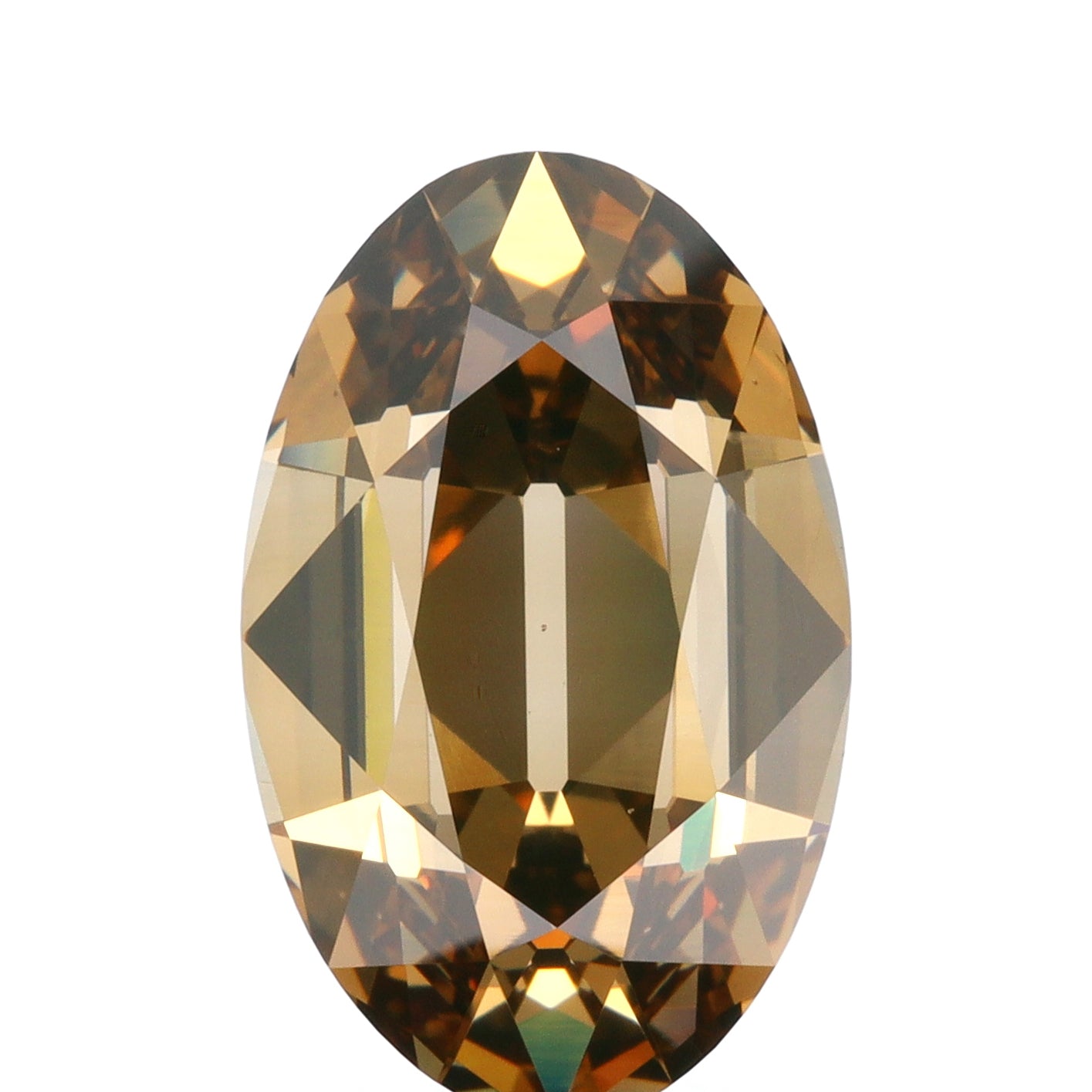 5.03ct | Fancy Dark Orangy Brown VS2 Oval Shape Old Mine Cut Diamond (GIA) - Modern Rustic Diamond