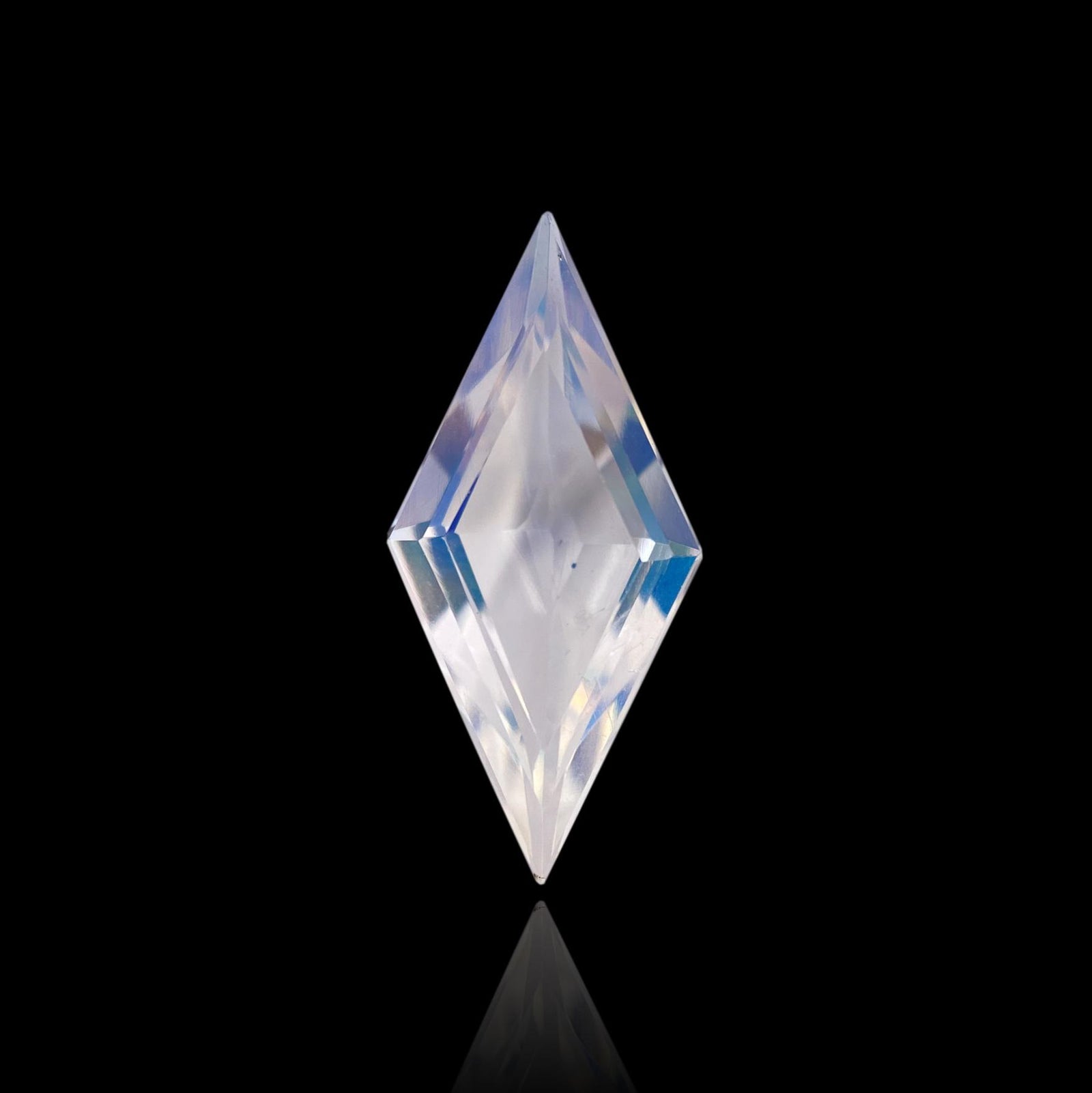 1.67ct |  Lozenge Shape Step Cut Moonstone - Modern Rustic Diamond