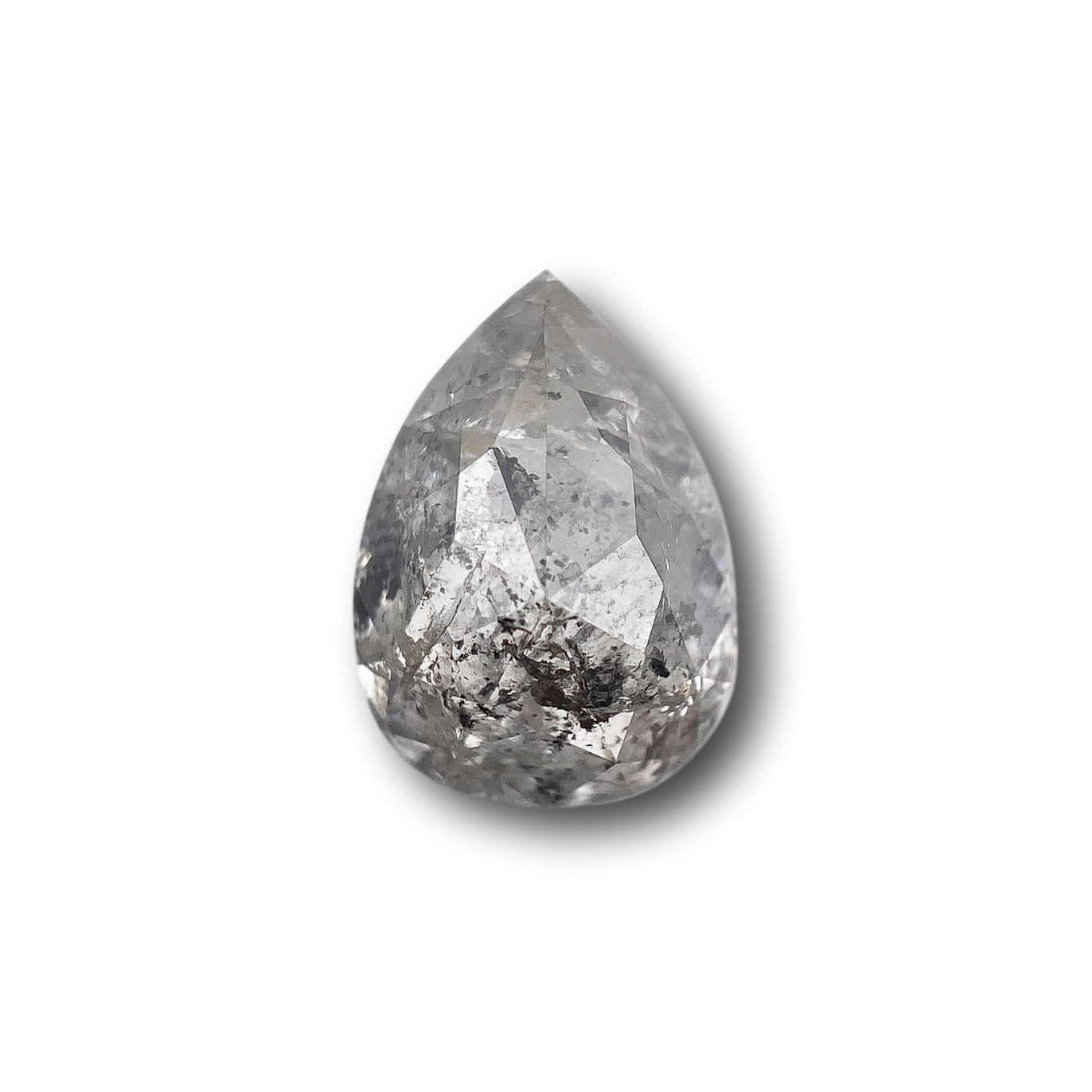 1.67ct | Rustic Pear Shape Rose Cut Diamond - Modern Rustic Diamond