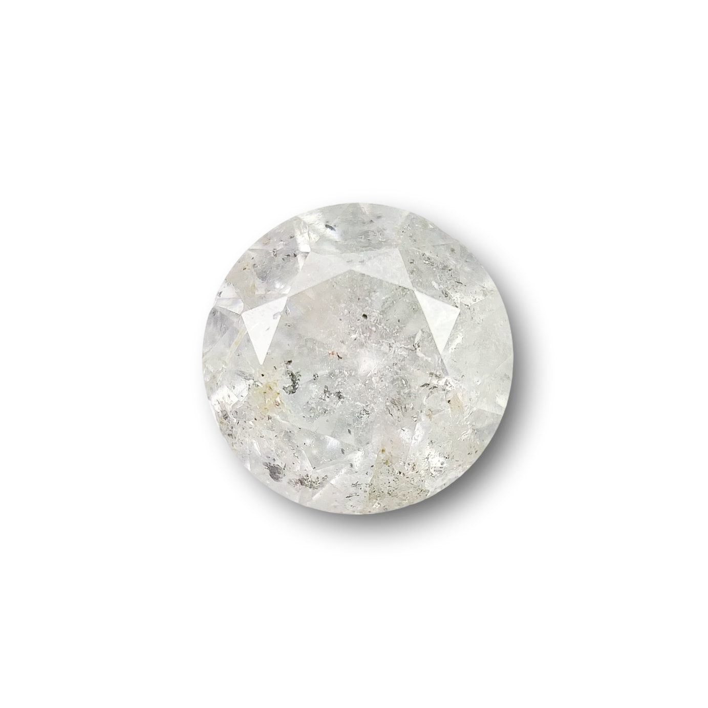 1.25ct | Salt & Pepper Round Shape Brilliant Cut Diamond - Modern Rustic Diamond