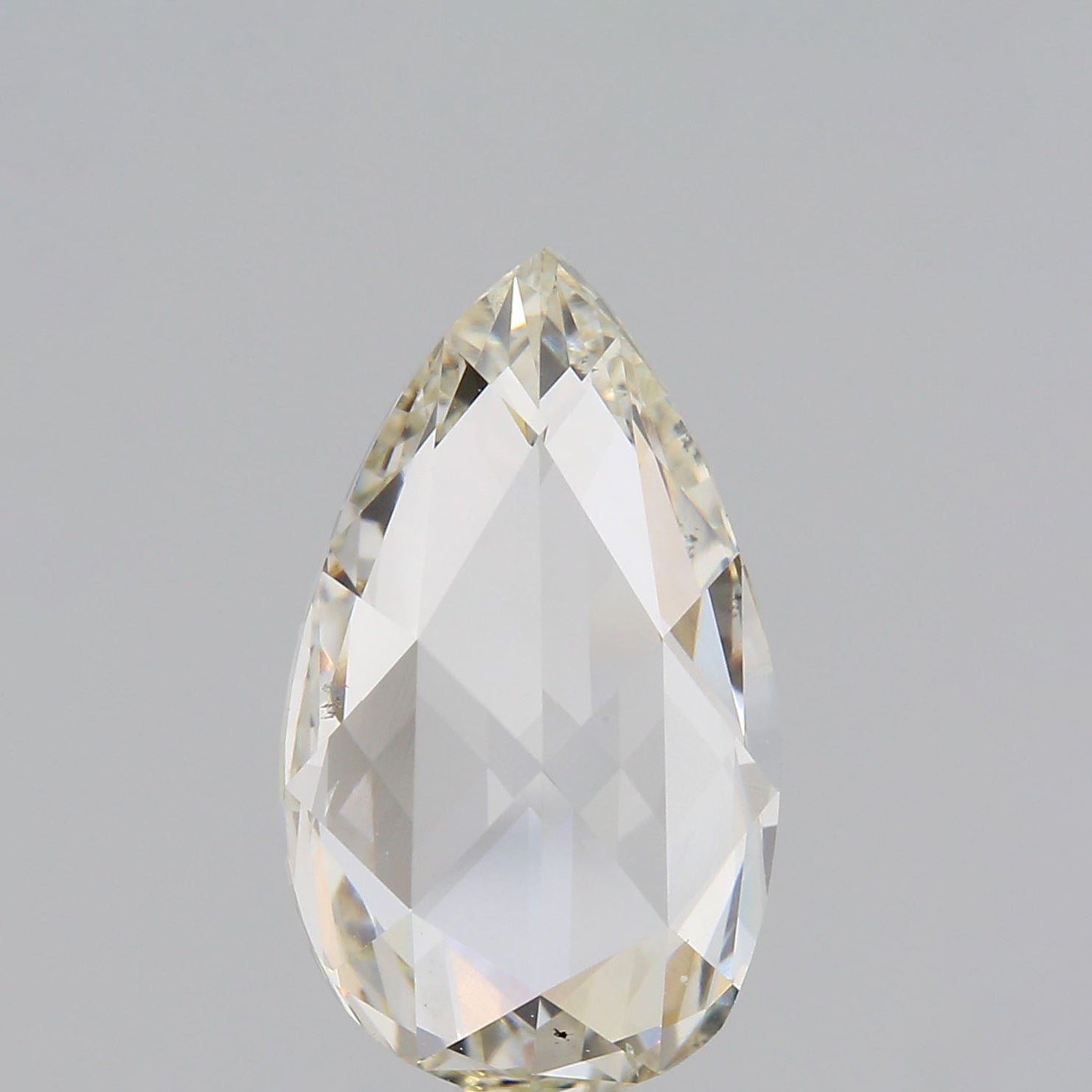 2.73ct | Champagne VS Pear Shape Rose Cut Diamond - Modern Rustic Diamond