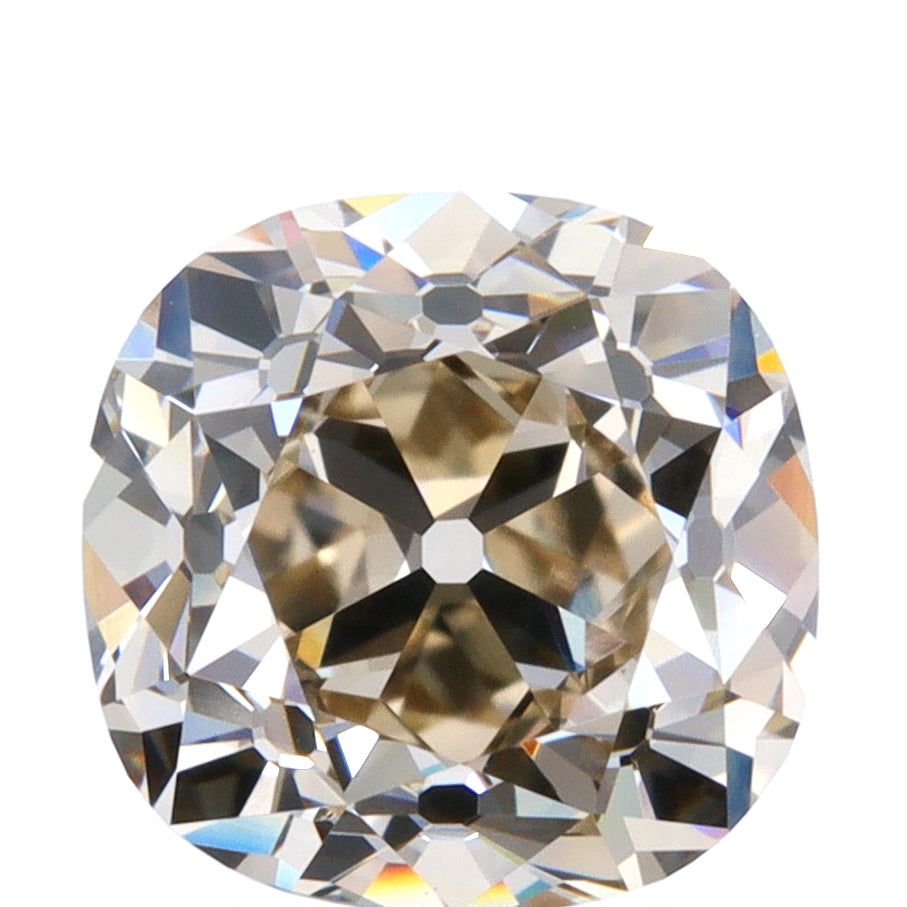 1.52ct | U-V/VS1 Cushion Shape Old Mine Cut Diamond (GIA) - Modern Rustic Diamond