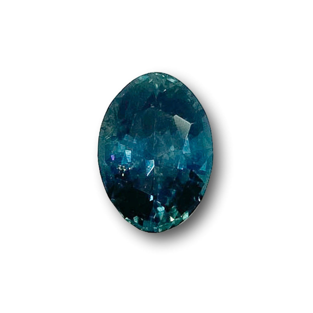 1.57ct | Brilliant Cut Oval Shape Blue Montana Sapphire-Modern Rustic Diamond