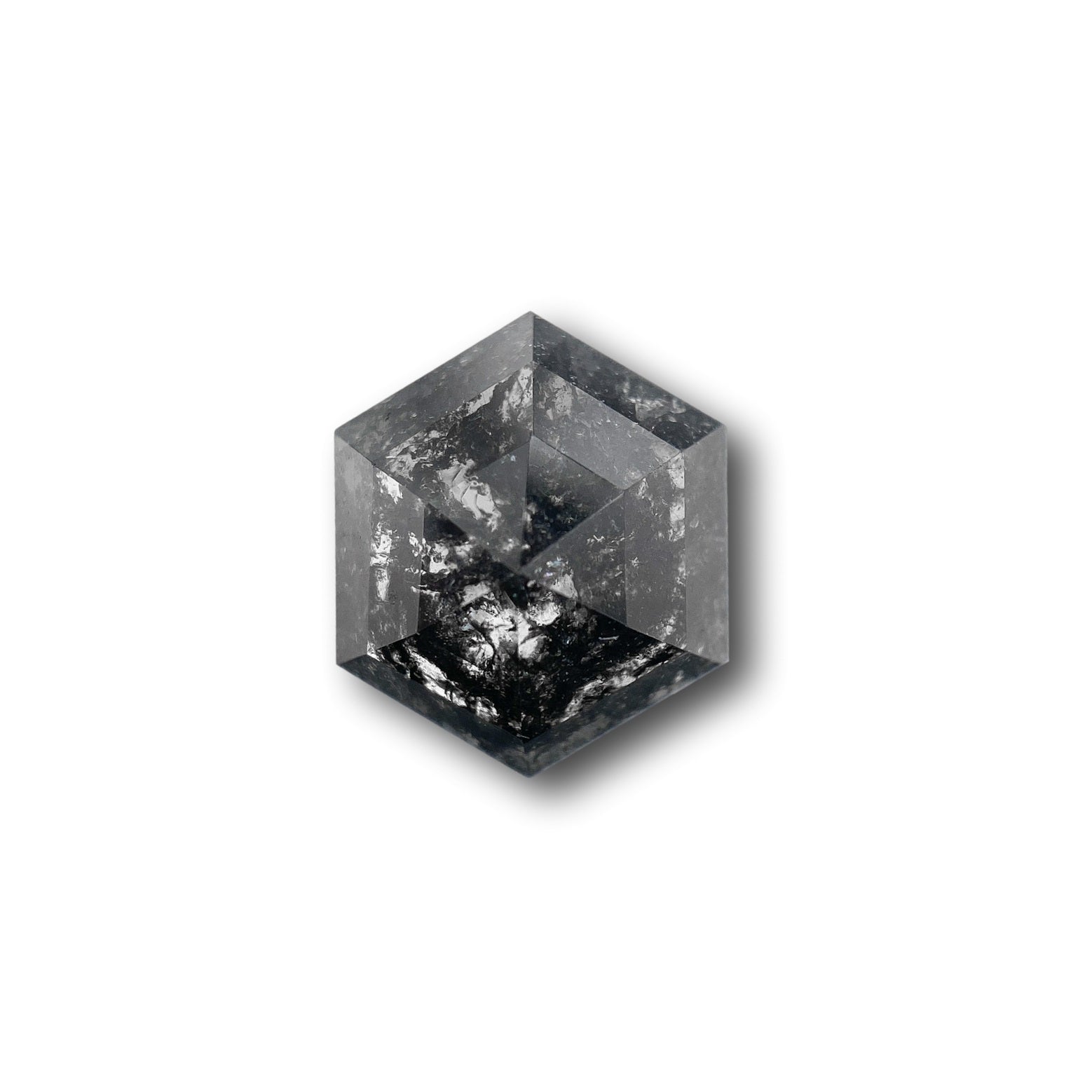 1.96ct | Rustic Hexagon Shape Rose Cut Diamond - Modern Rustic Diamond