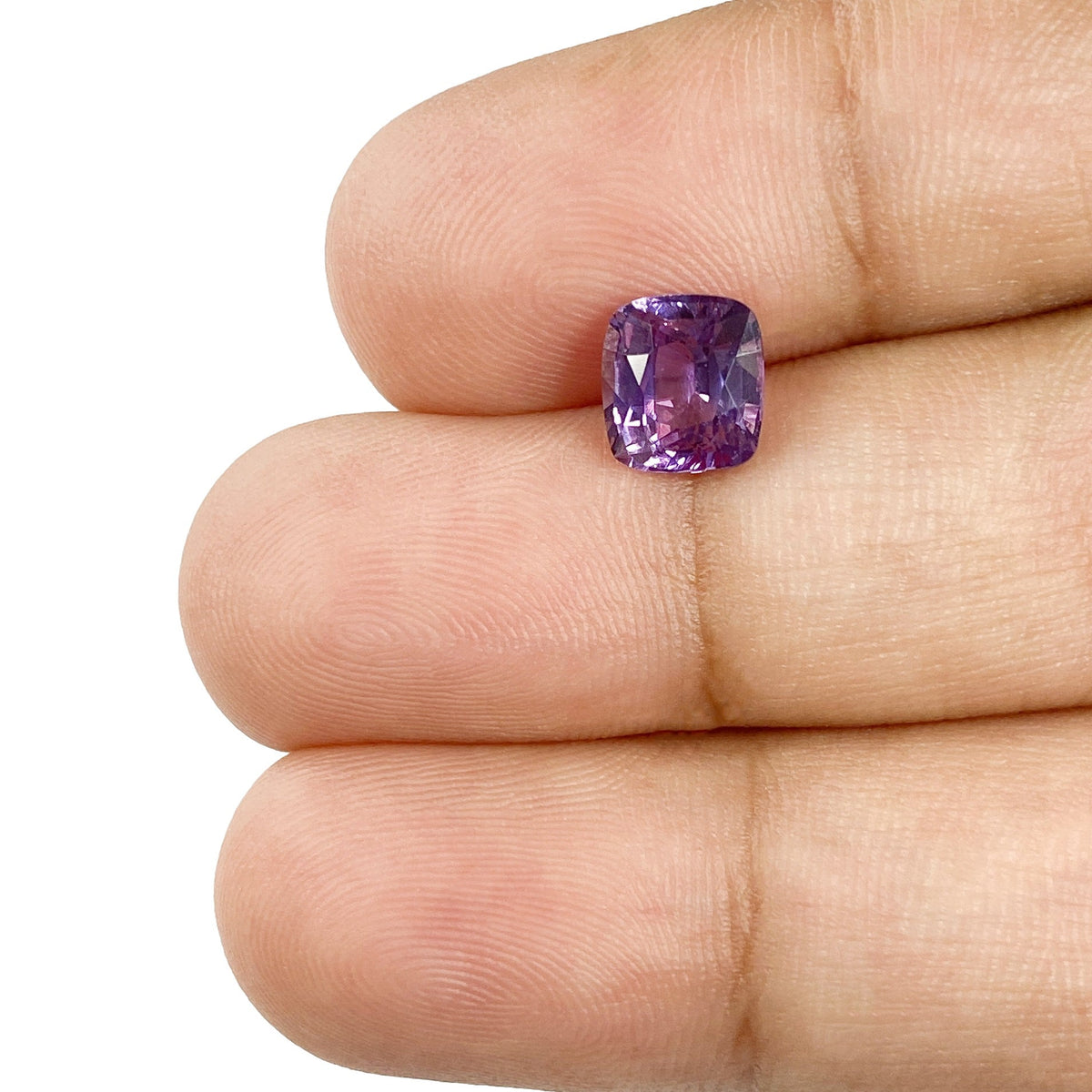 1.58ct | Brilliant Cut Cushion Shape Purple Sapphire-Modern Rustic Diamond
