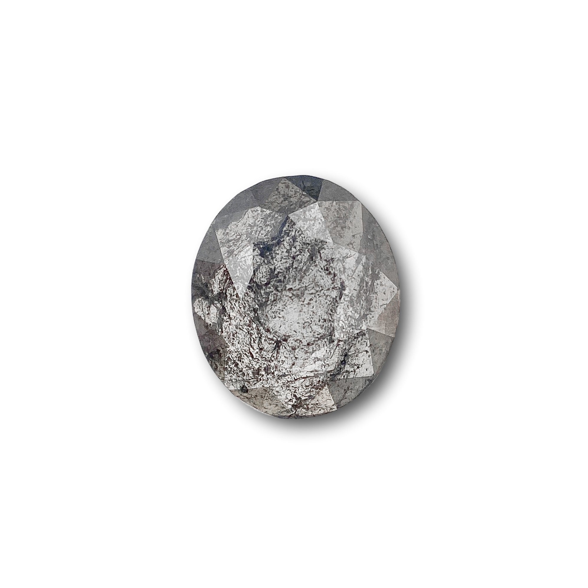 0.96ct | Rustic  Oval Shape Rose Cut Diamond - Modern Rustic Diamond