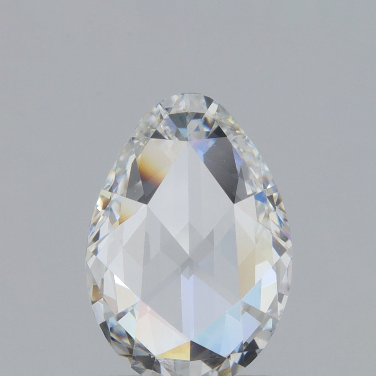0.72ct | G/VVS2 Pear Shape Rose Cut Diamond (GIA) - Modern Rustic Diamond