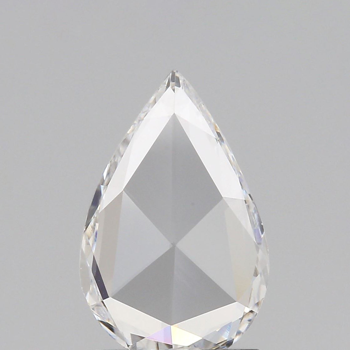 0.72ct | D/VS1 Pear Shape Rose Cut Diamond (GIA) - Modern Rustic Diamond