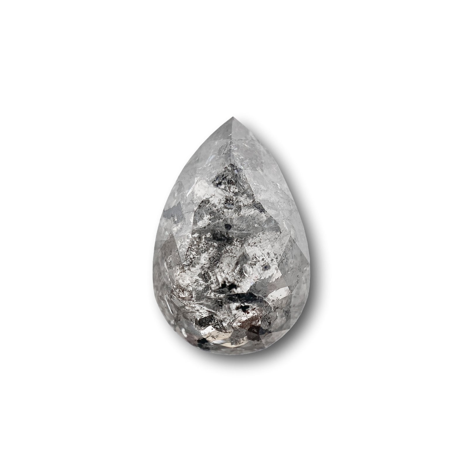 3.85ct | Rustic Pear Shape Brilliant Cut Diamond - Modern Rustic Diamond