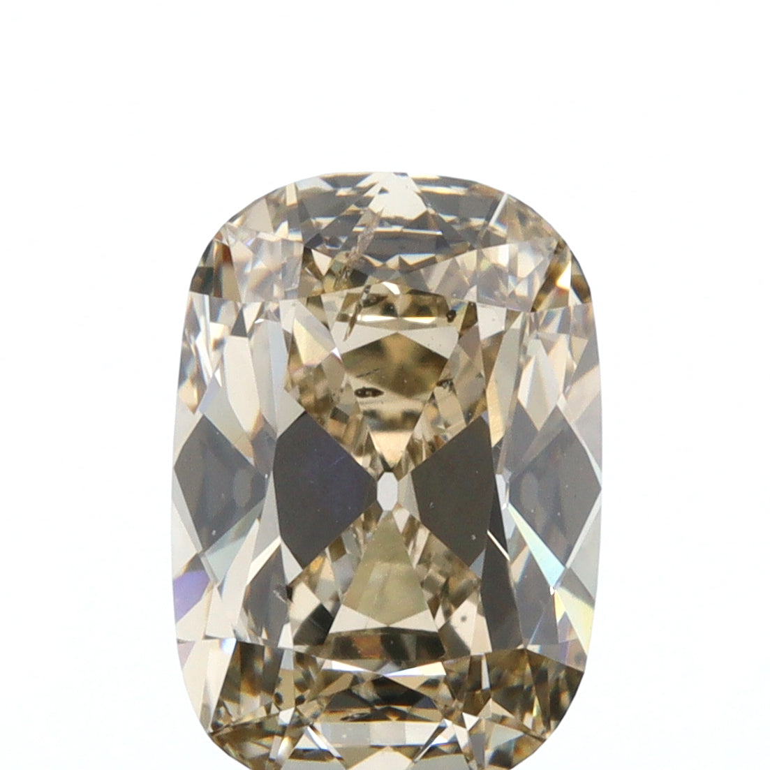 1.28ct | Champagne SI Cushion Shape Old Mine Cut Diamond - Modern Rustic Diamond