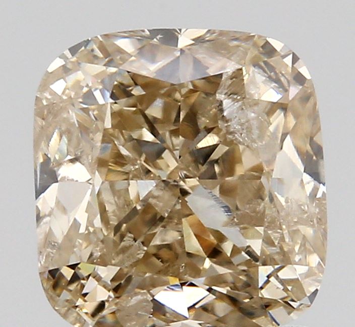 1.27ct | Champagne SI Cushion Shape Brilliant Cut Diamond - Modern Rustic Diamond