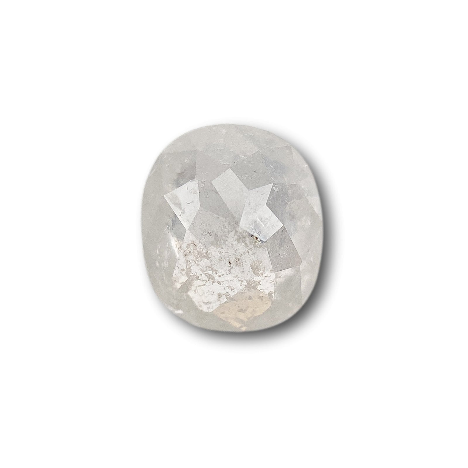 0.62ct | Rustic  Oval Shape Rose Cut Diamond - Modern Rustic Diamond