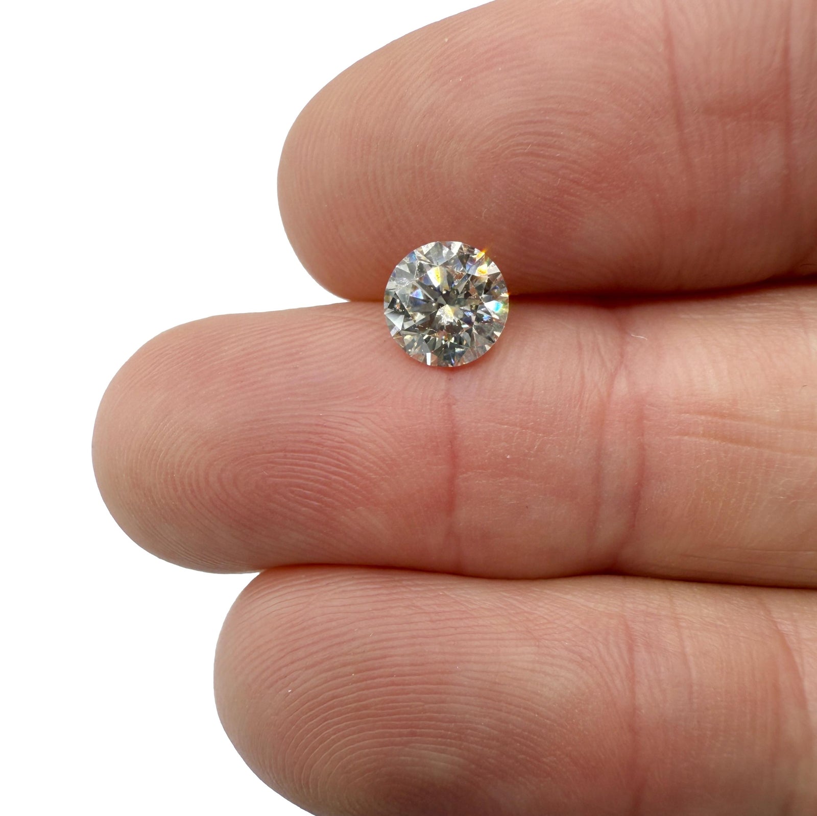 1.16ct | J/SI1 Round Shape Brilliant Cut Diamond (EGL USA) - Modern Rustic Diamond