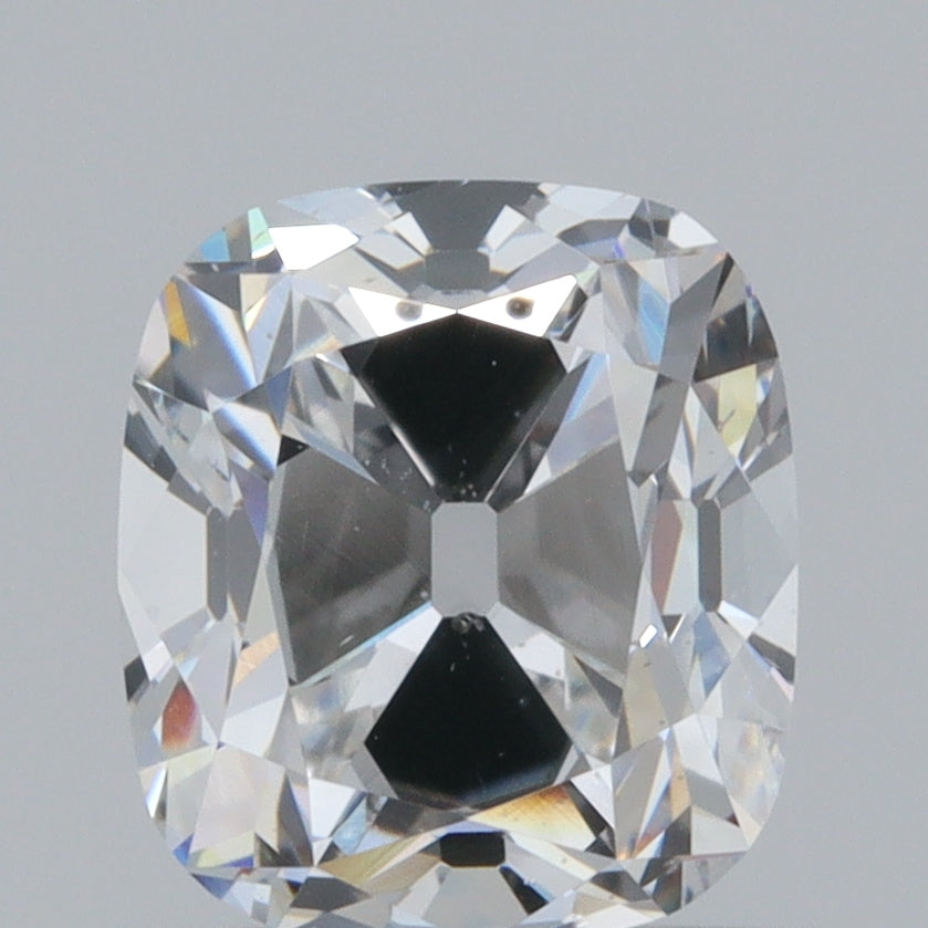 1.05ct | D-E/VS-SI Cushion Shape Old Mine Cut Diamond - Modern Rustic Diamond