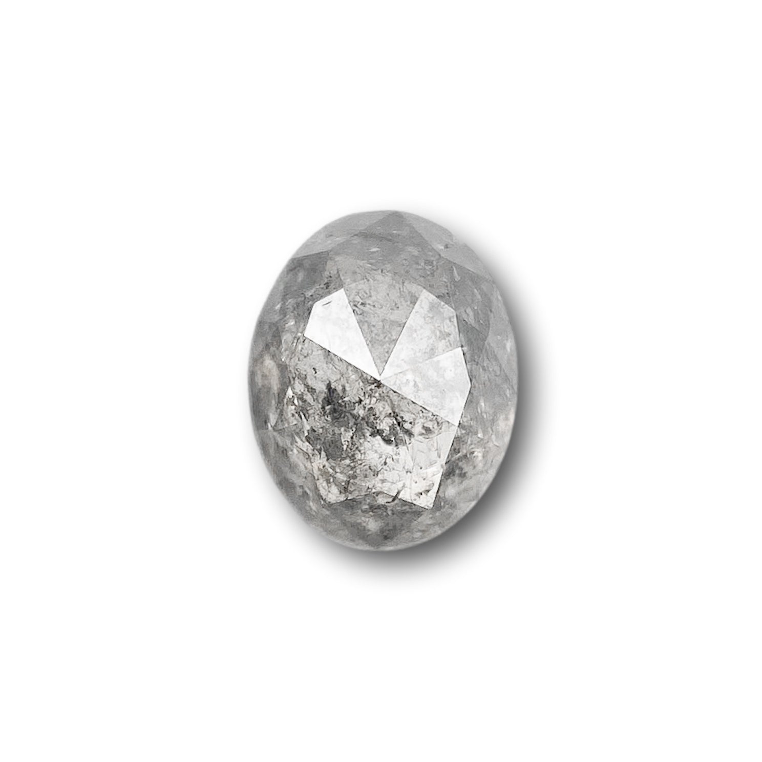 0.86ct | Rustic  Oval Shape Rose Cut Diamond - Modern Rustic Diamond