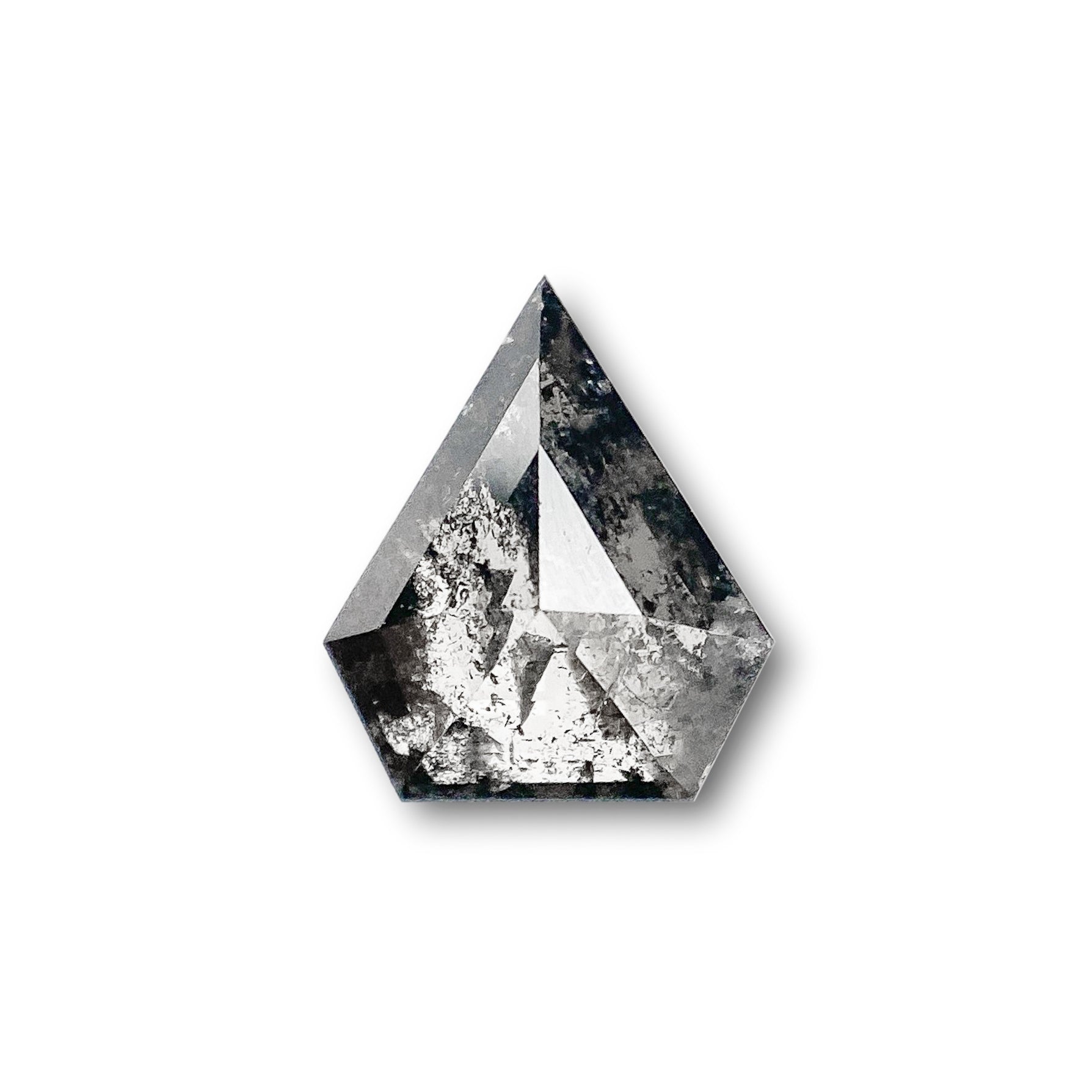 0.71ct | Rustic  Shield Shape Step Cut Diamond - Modern Rustic Diamond