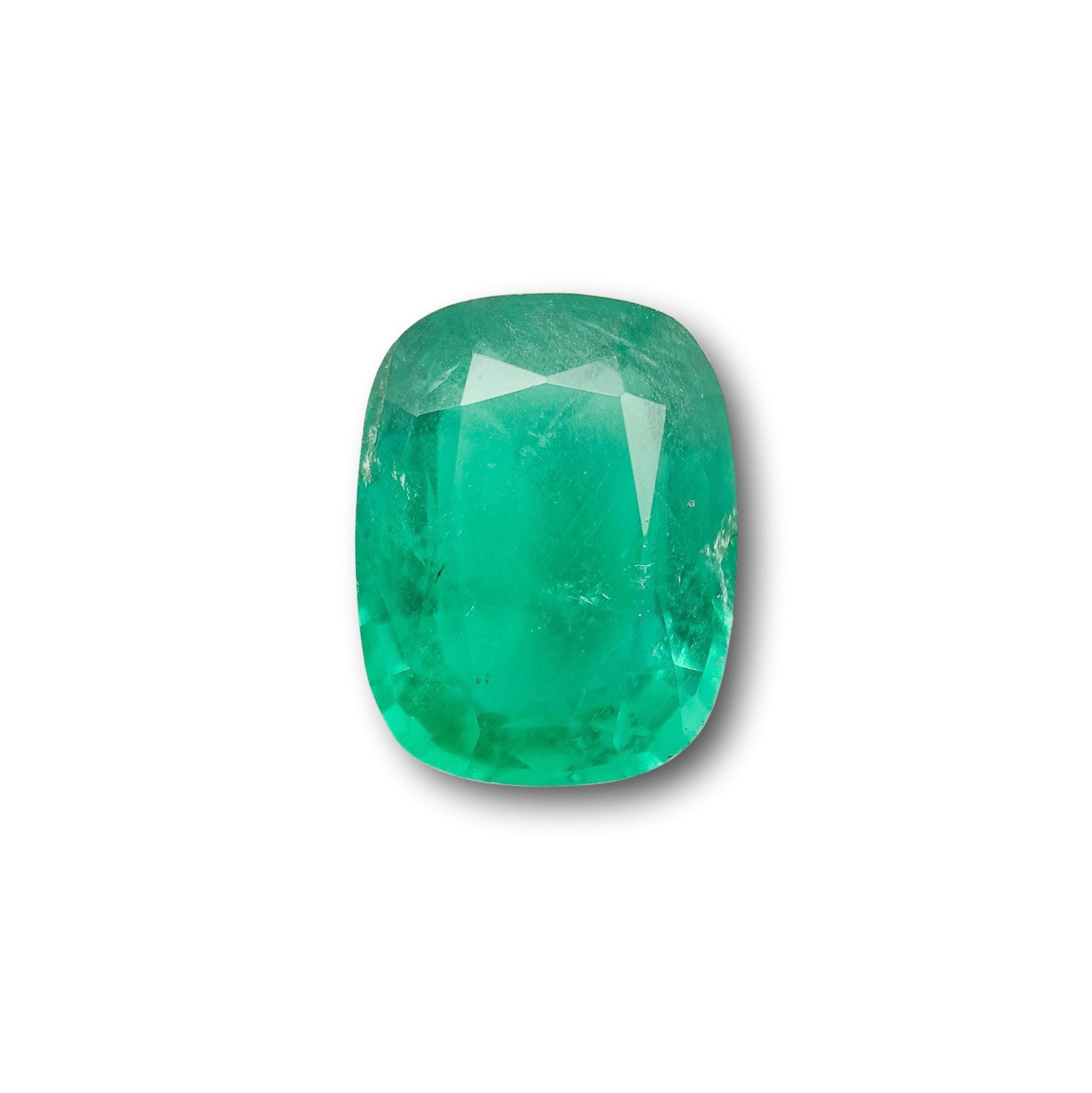2.69ct | Brilliant Cut Cushion Shape Brazil Emerald - Modern Rustic Diamond