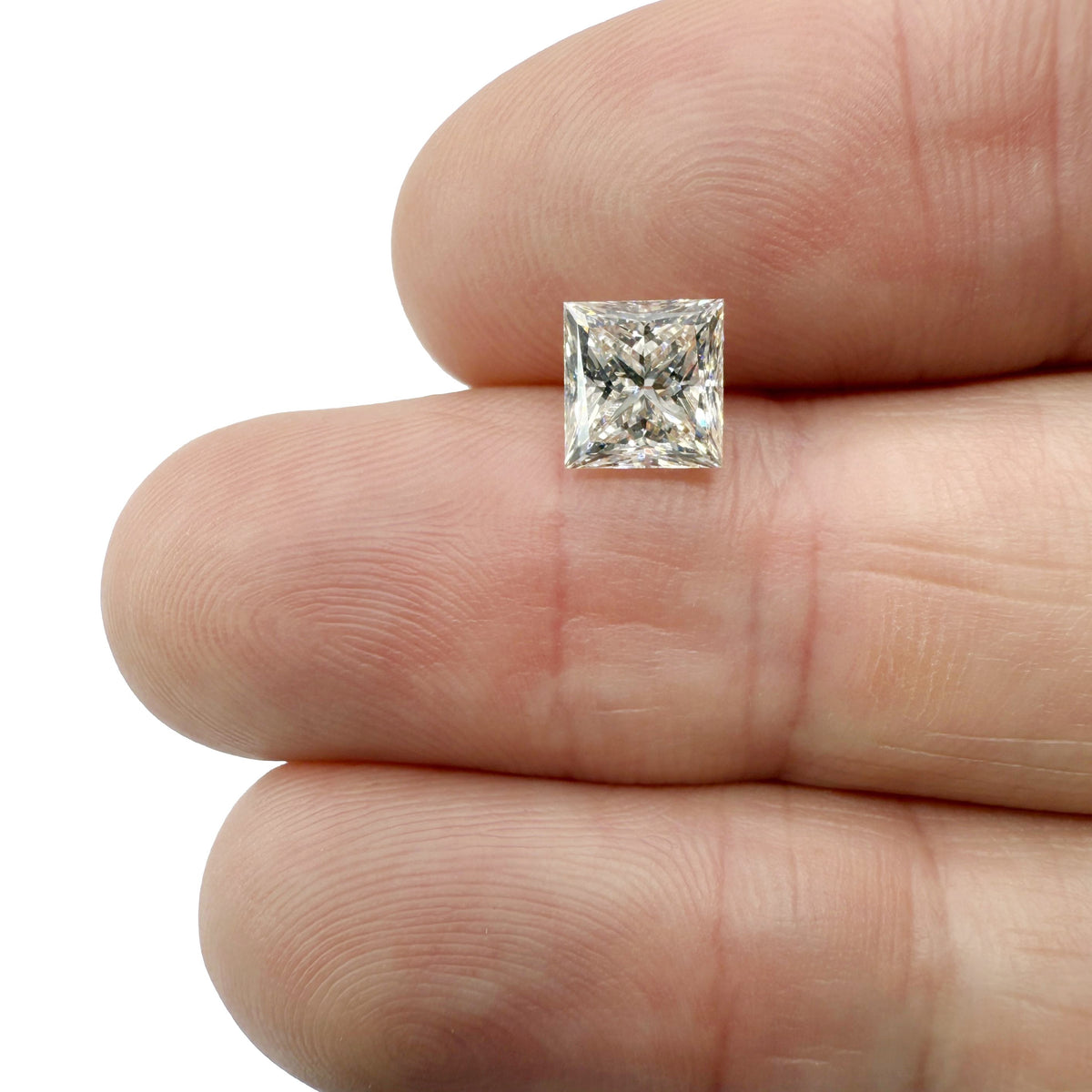 1.73ct | L/VS2 Princess Shape Brilliant Cut Diamond (GIA) - Modern Rustic Diamond