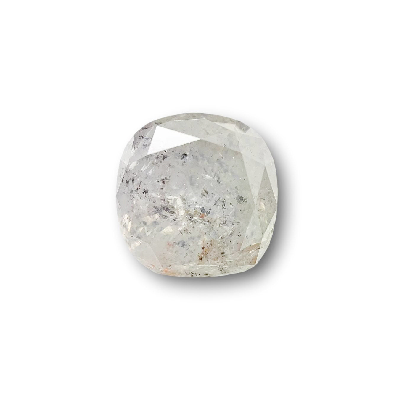 2.12ct | Salt & Pepper Cushion Shape Brilliant Cut Diamond - Modern Rustic Diamond