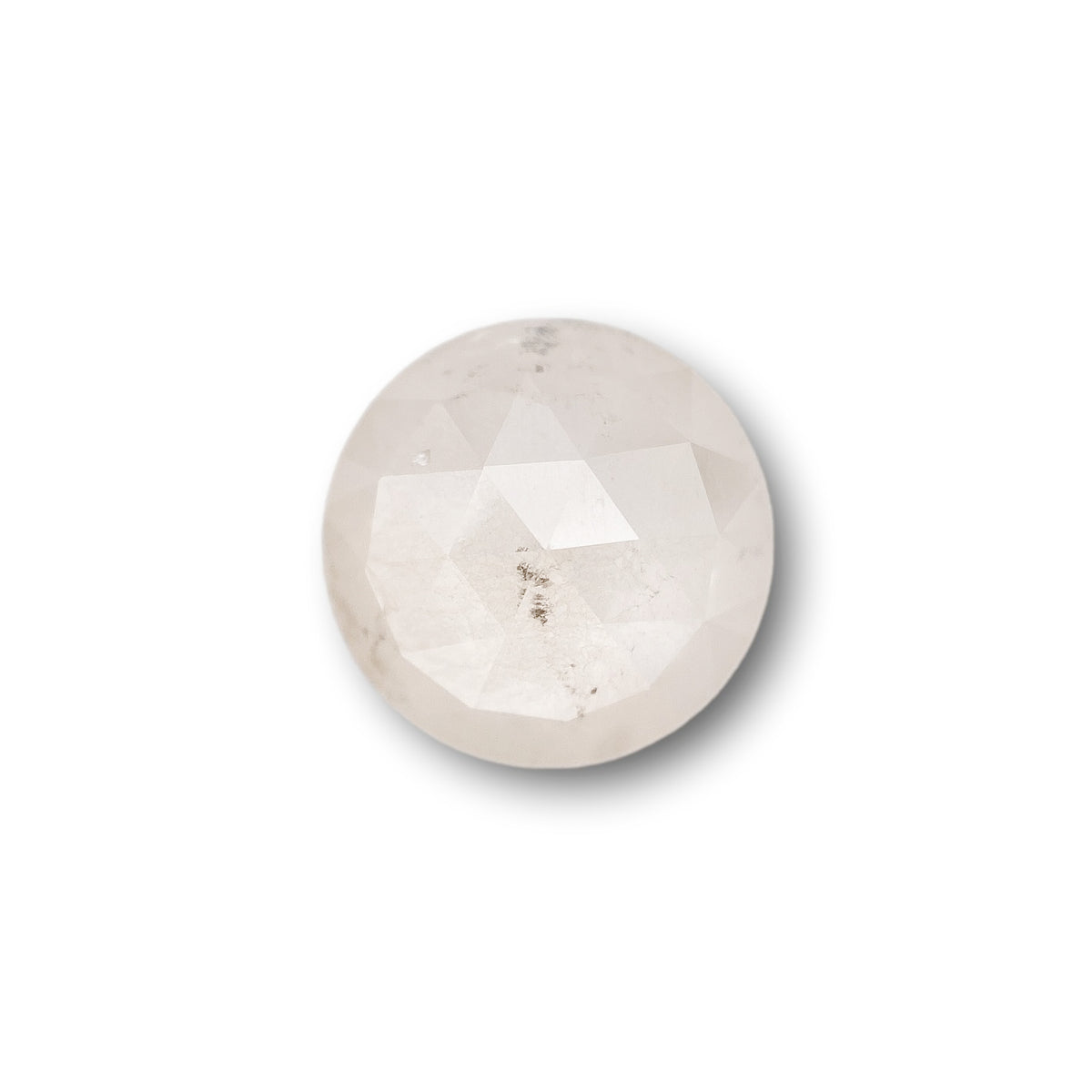 3.37ct | Rustic  Round Shape Rose Cut Diamond - Modern Rustic Diamond