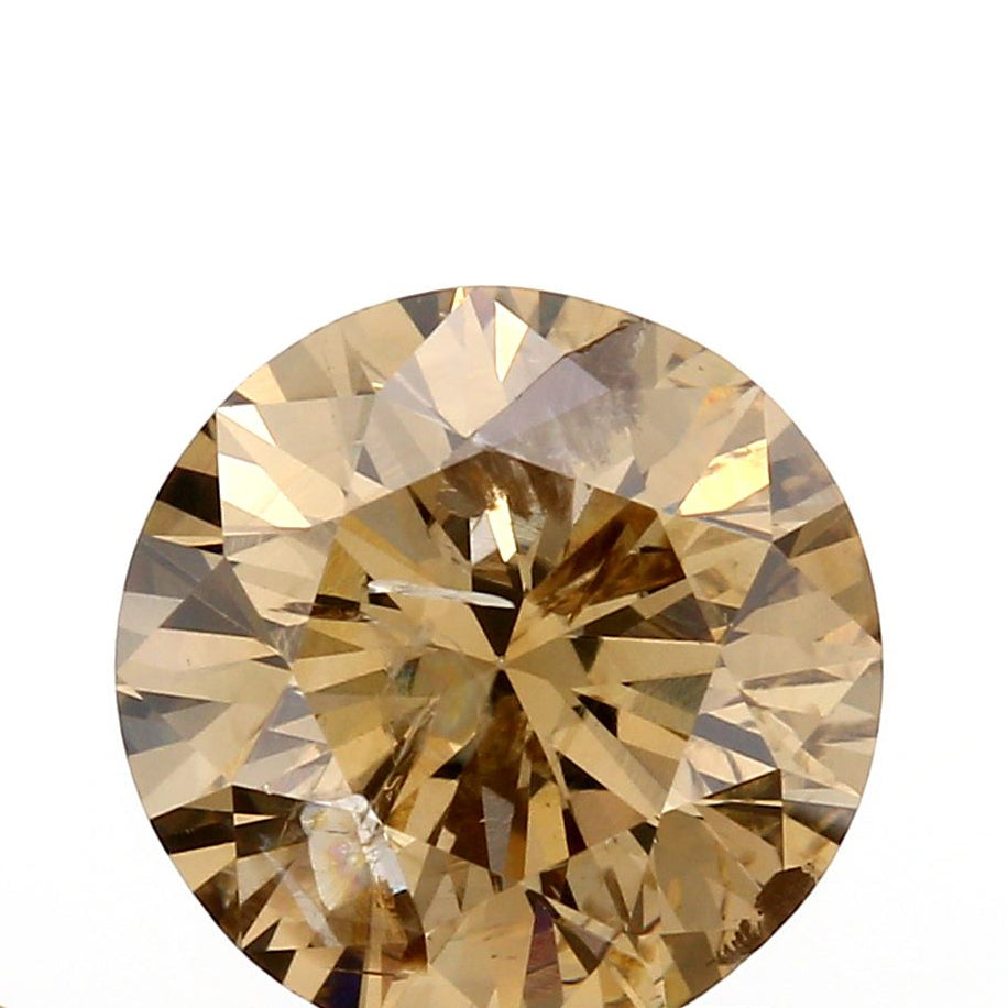 1.50ct | Champagne SI Round Shape Brilliant Cut Diamond - Modern Rustic Diamond