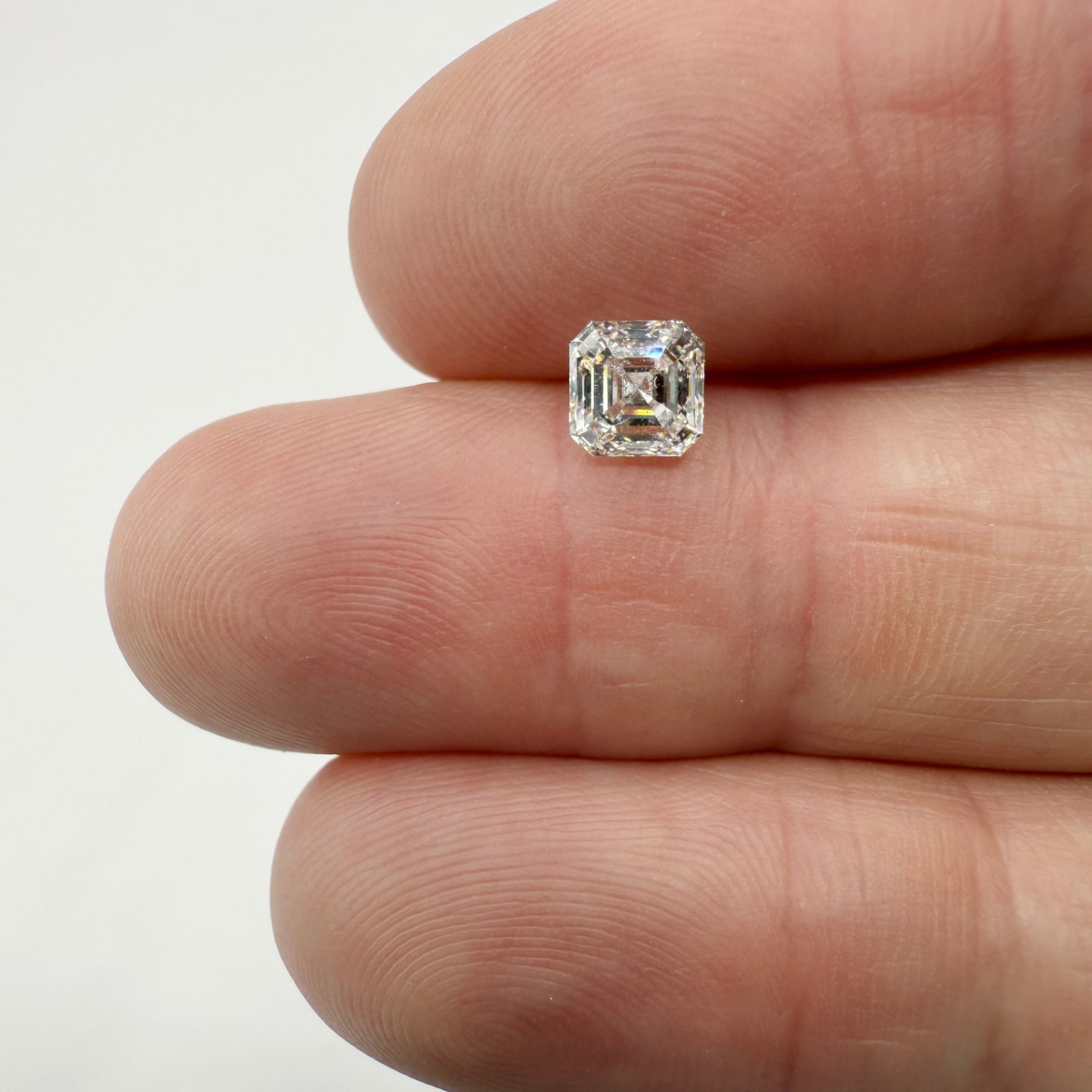 0.91ct | I/VVS1 Asscher Shape Step Cut Diamond (GIA) - Modern Rustic Diamond