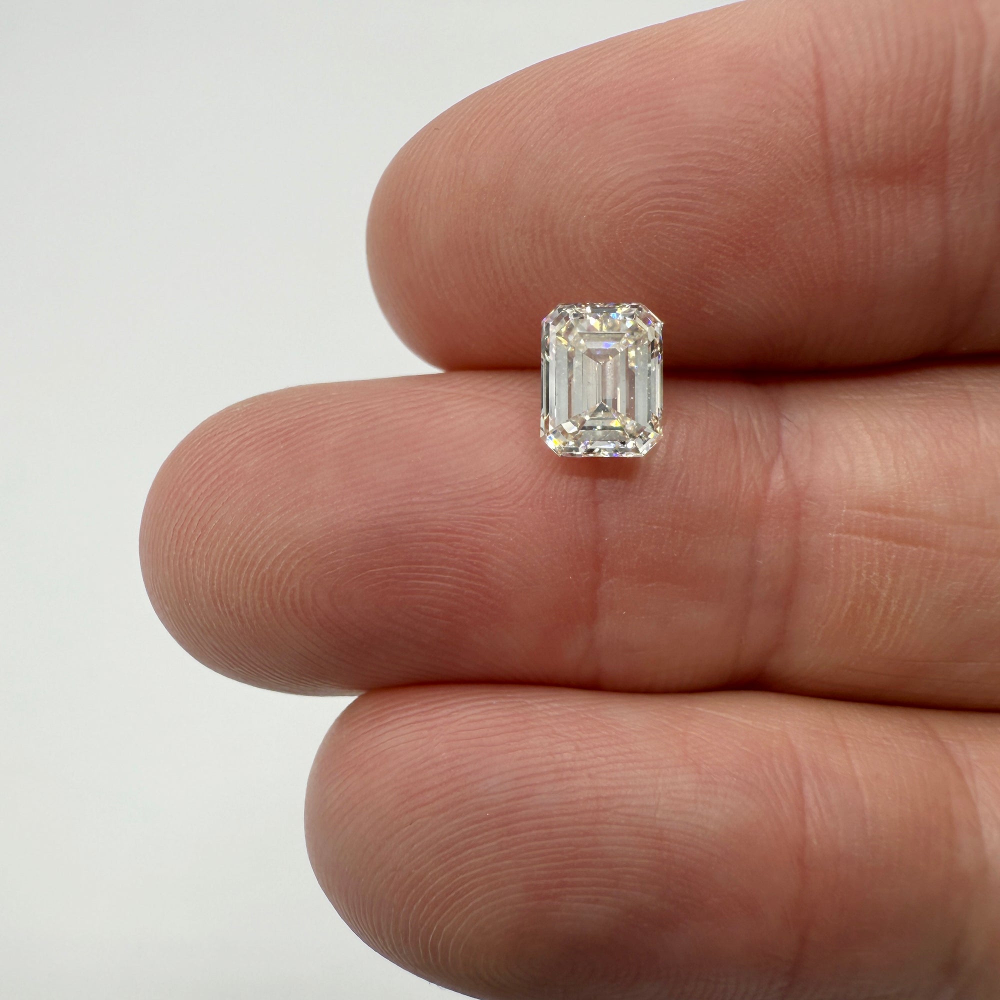 1.50ct | K/VS2 Emerald Shape Brilliant Cut Diamond (GIA) - Modern Rustic Diamond