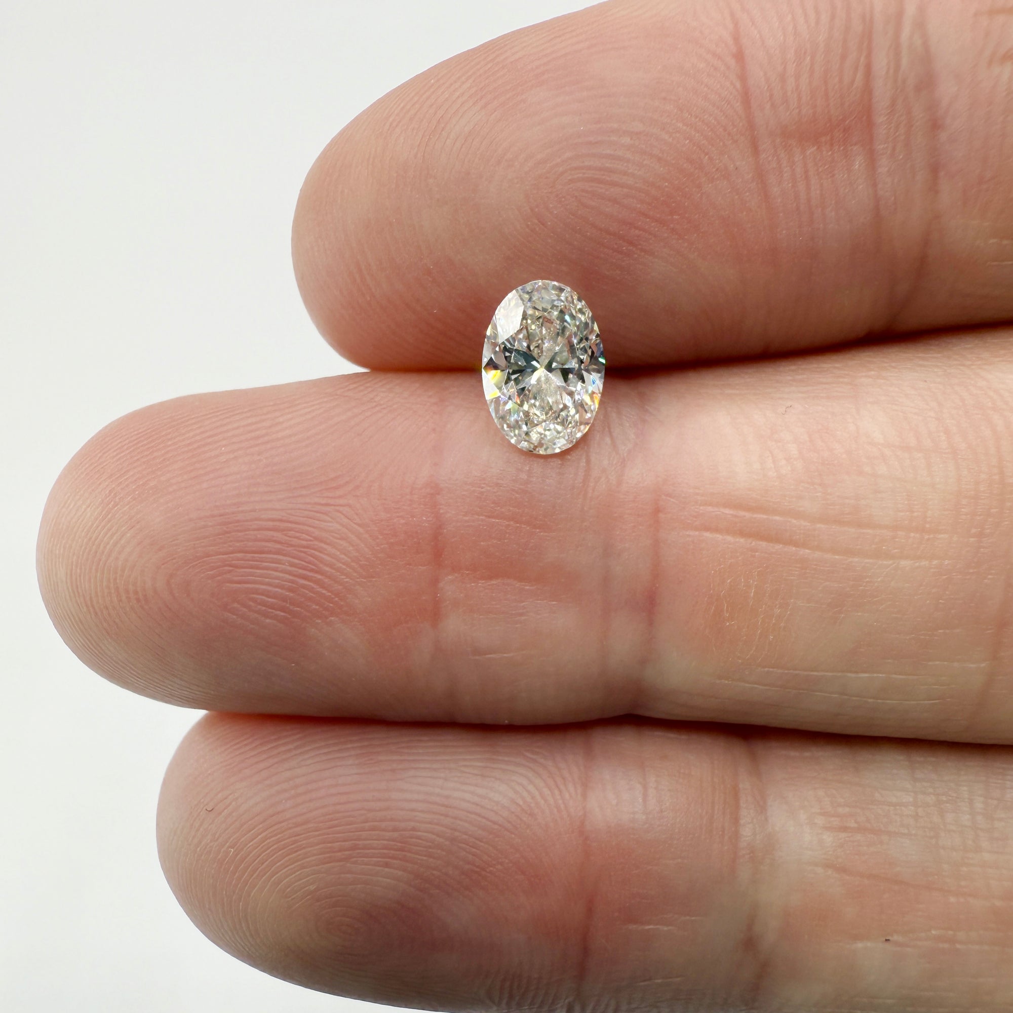 0.82ct | F/SI2 Oval Shape Brilliant Cut Diamond (GIA) - Modern Rustic Diamond