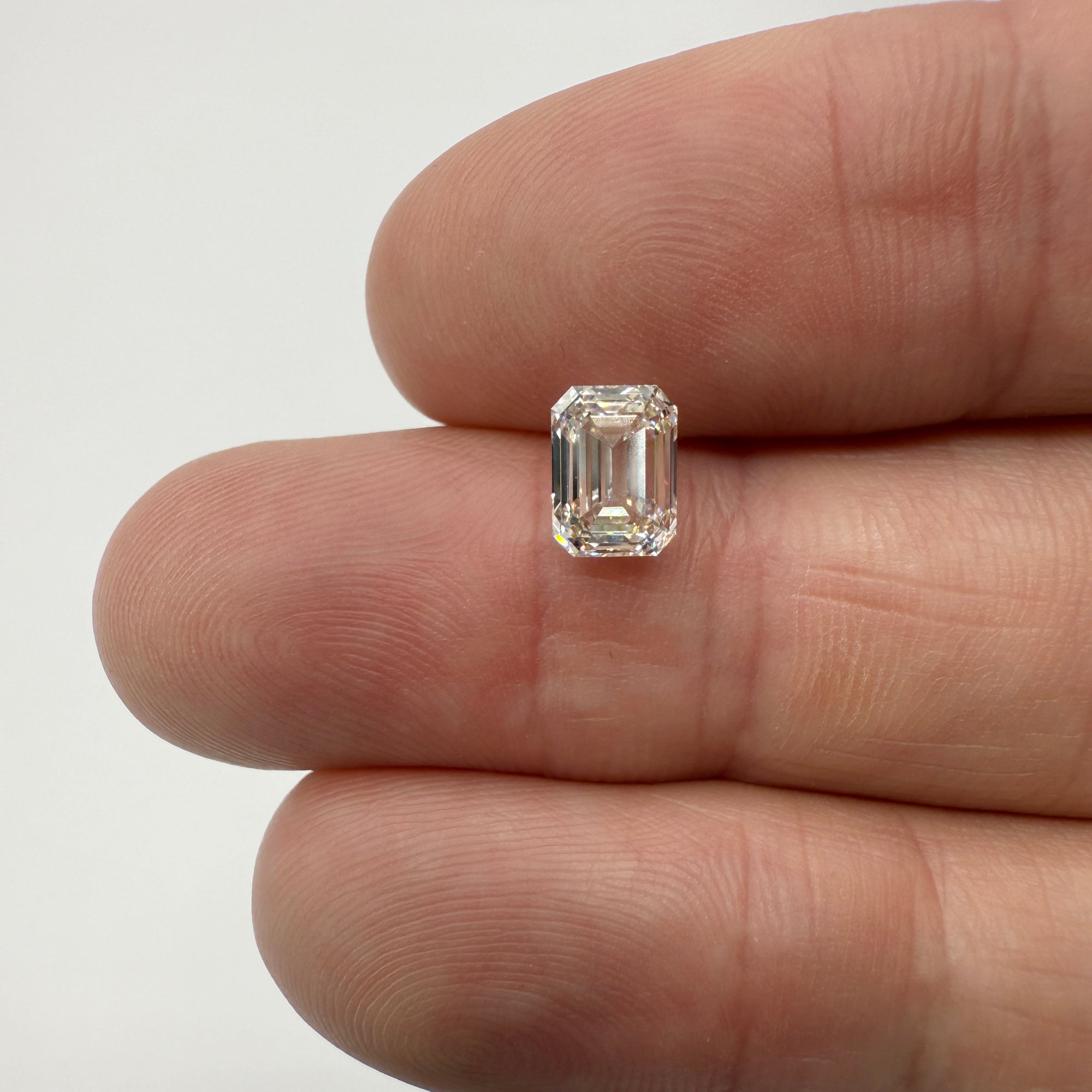 1.51ct | K/VS1 Emerald Shape Brilliant Cut Diamond (GIA) - Modern Rustic Diamond