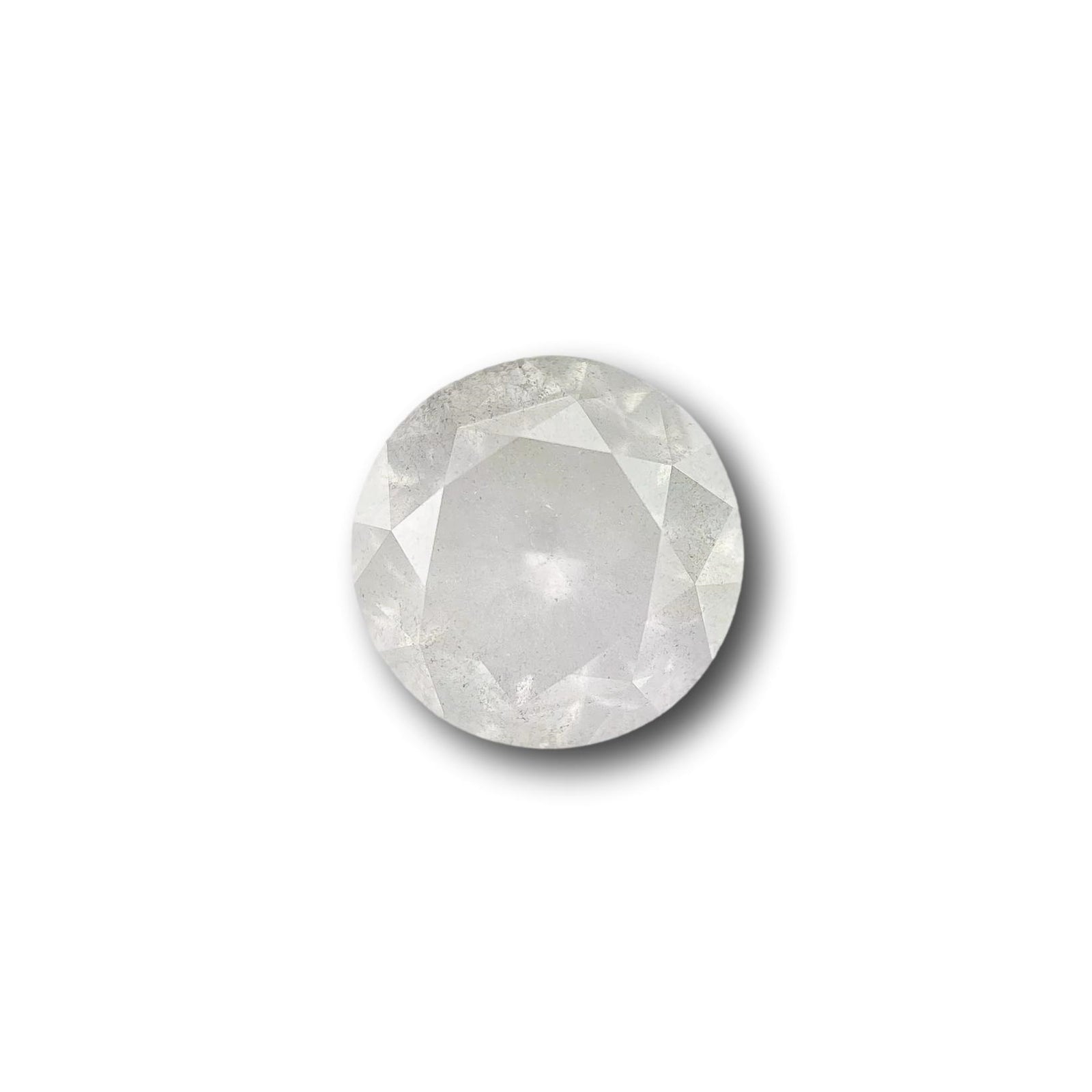 1.51ct | Salt & Pepper Round Shape Brilliant Cut Diamond - Modern Rustic Diamond