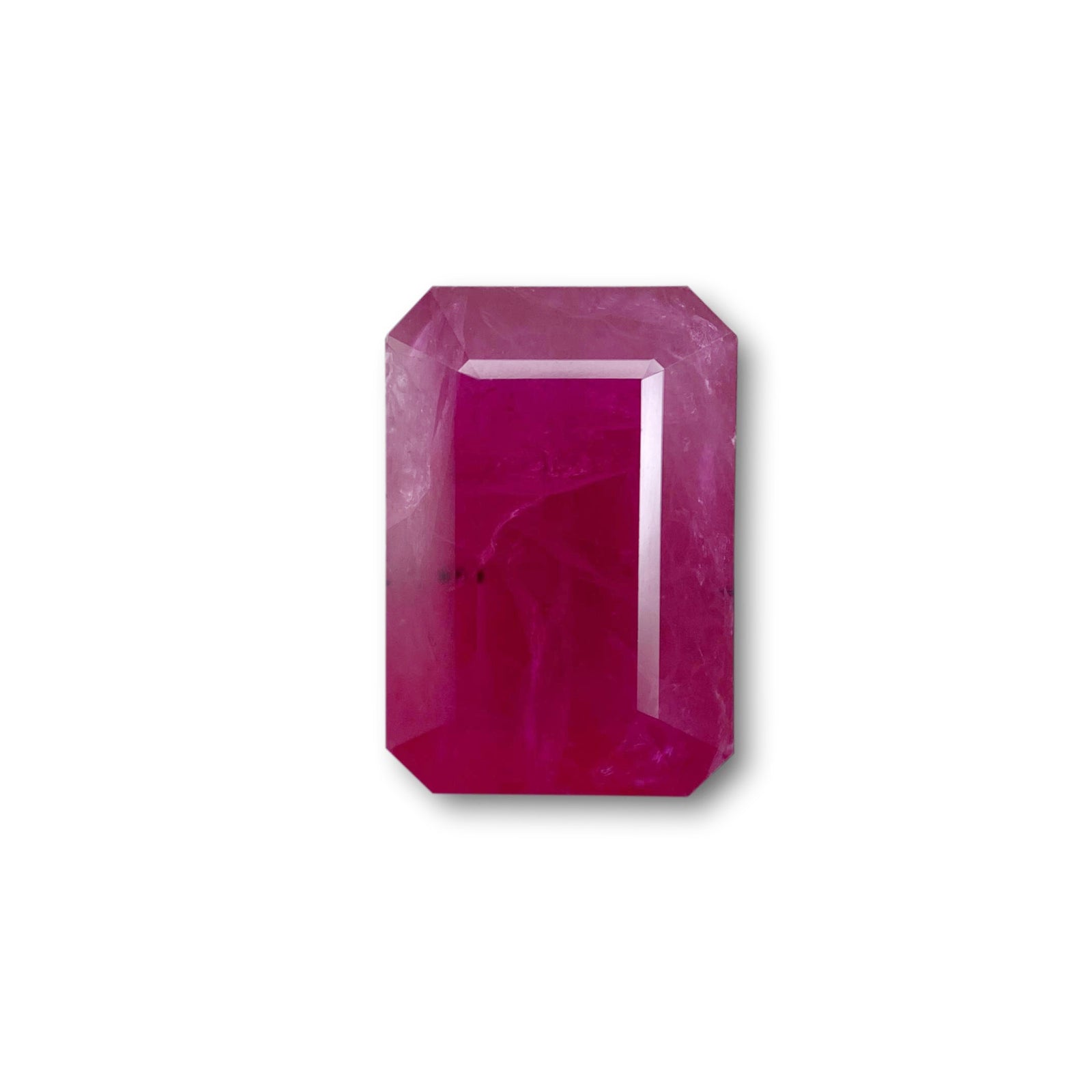 5.78ct | Red/ Emerald Shape Step Cut Diamond - Modern Rustic Diamond