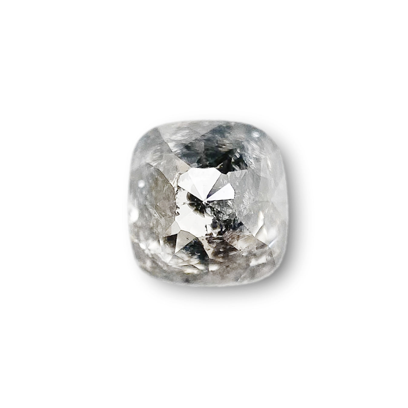 0.92ct | Rustic Cushion Shape Rose Cut Diamond - Modern Rustic Diamond