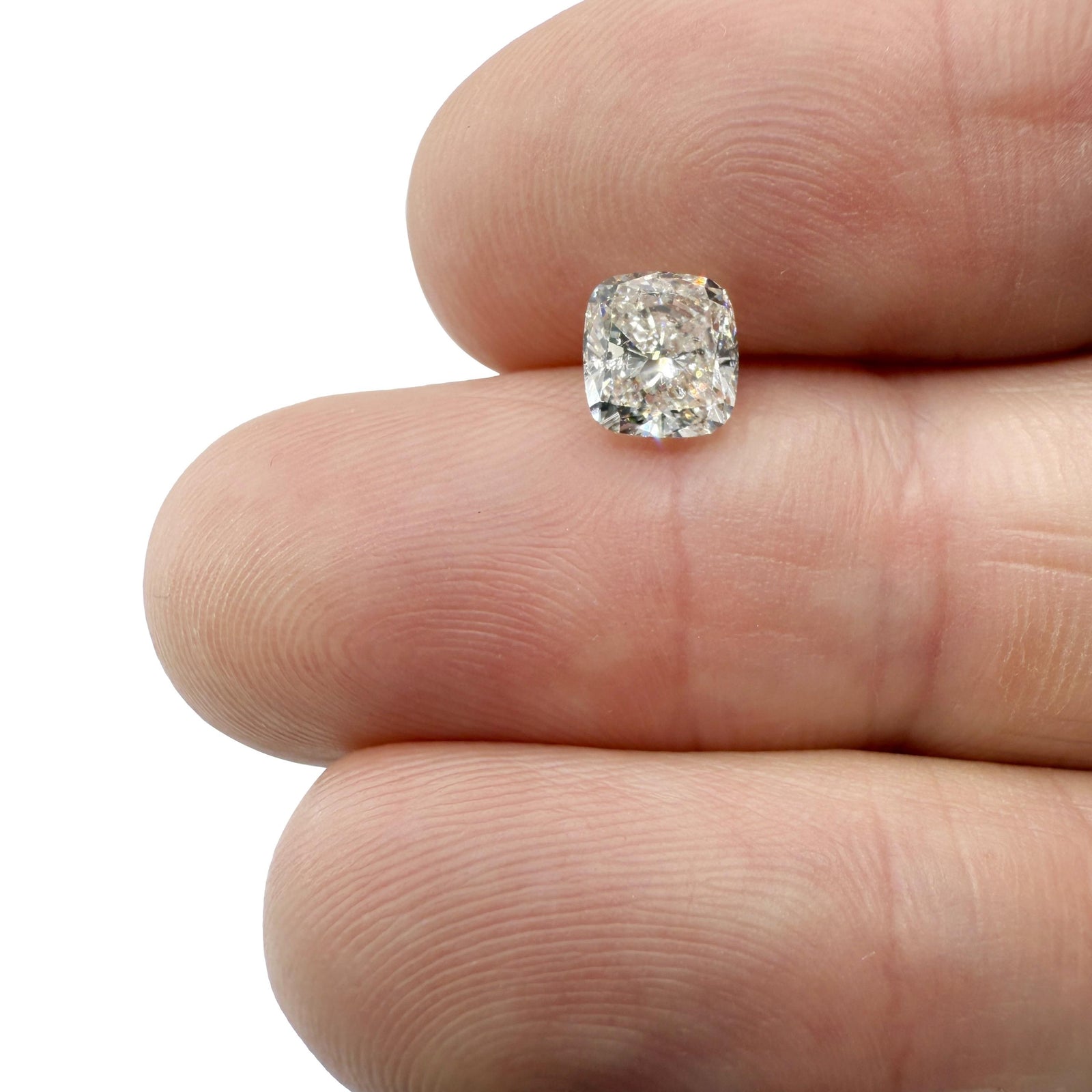 1.30ct | K/SI1 Cushion Shape Brilliant Cut Diamond (GIA) - Modern Rustic Diamond