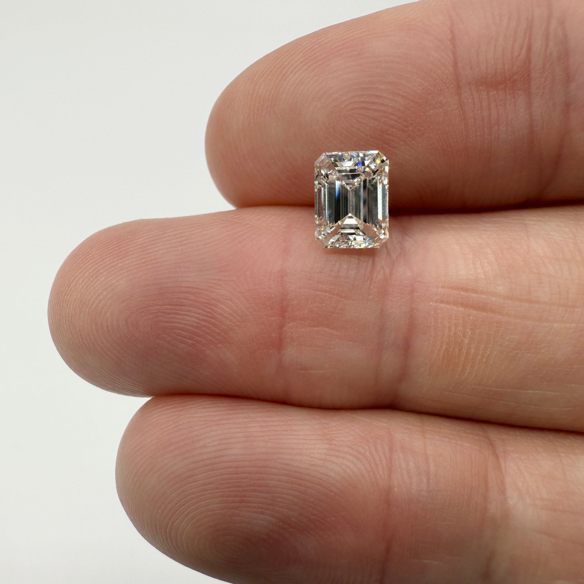 1.51ct | M/VVS2 Emerald Shape Brilliant Cut Diamond (GIA) - Modern Rustic Diamond