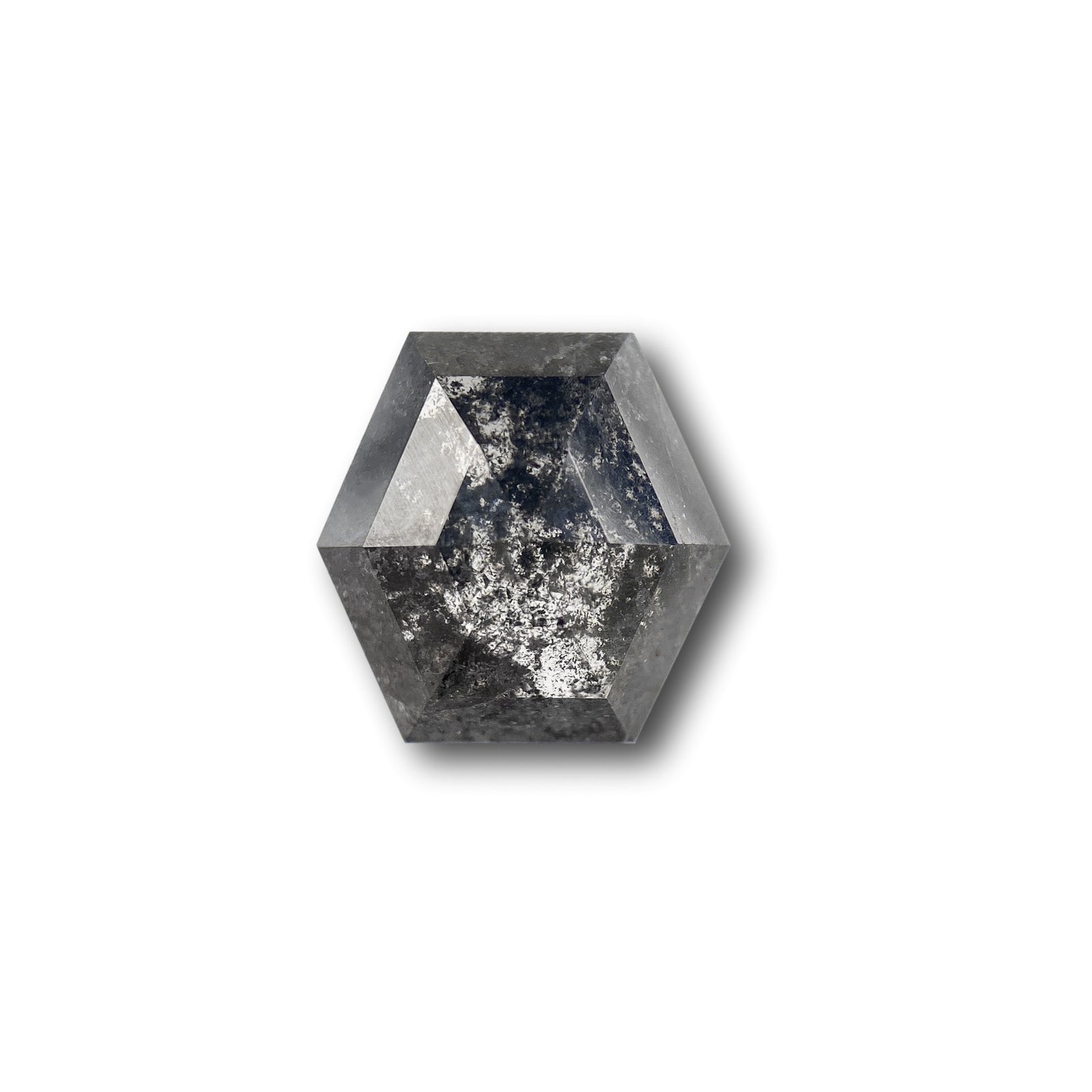 2.95ct | Rustic Hexagon Shape Step Cut Diamond - Modern Rustic Diamond