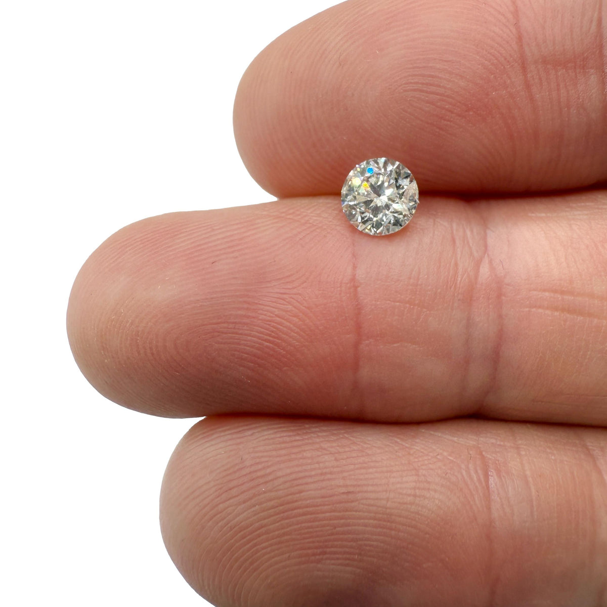 0.70ct | G-H/SI1-SI2 Round Shape Brilliant Cut Diamond - Modern Rustic Diamond