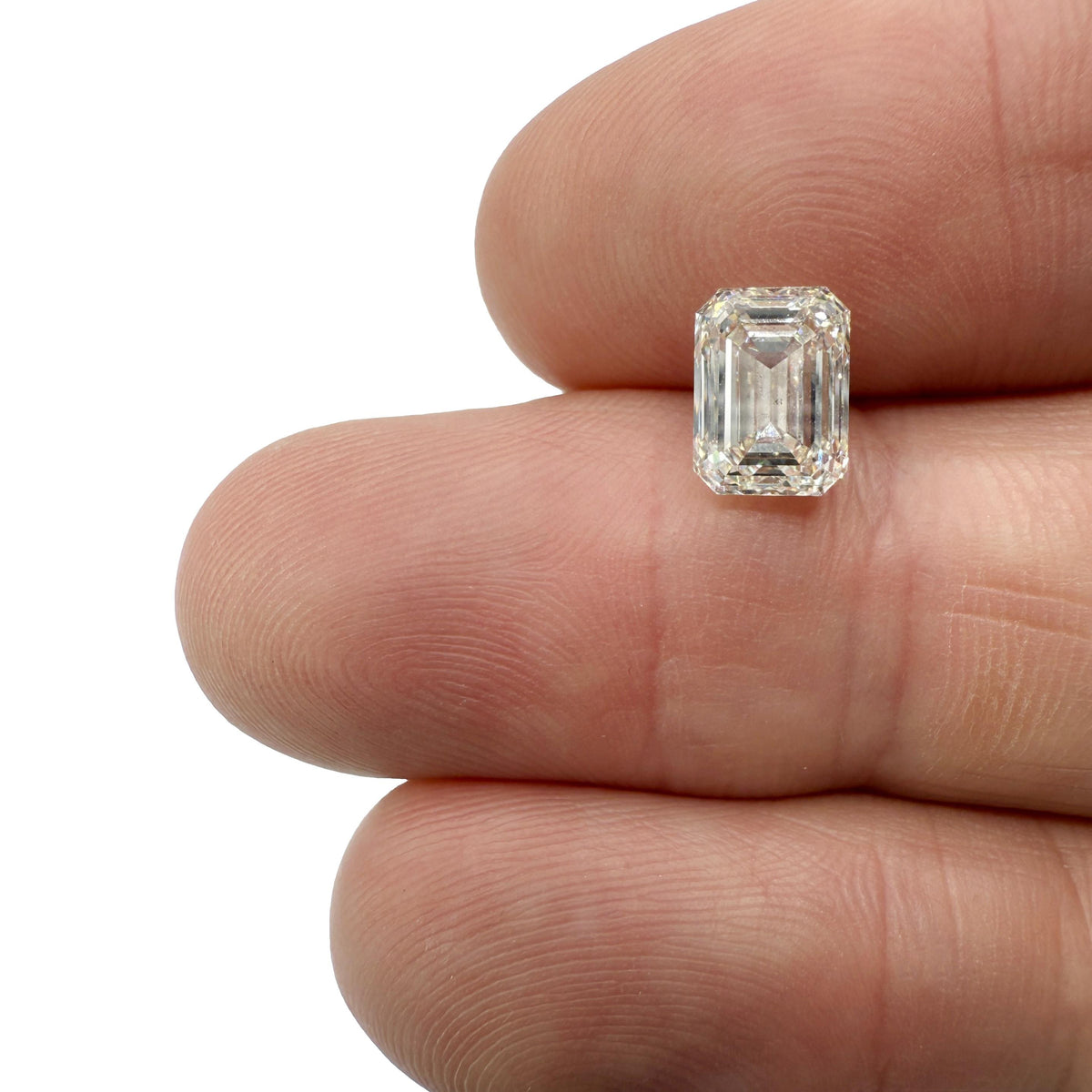 2.00ct | J/VS2 Emerald Shape Brilliant Cut Diamond (GIA) - Modern Rustic Diamond