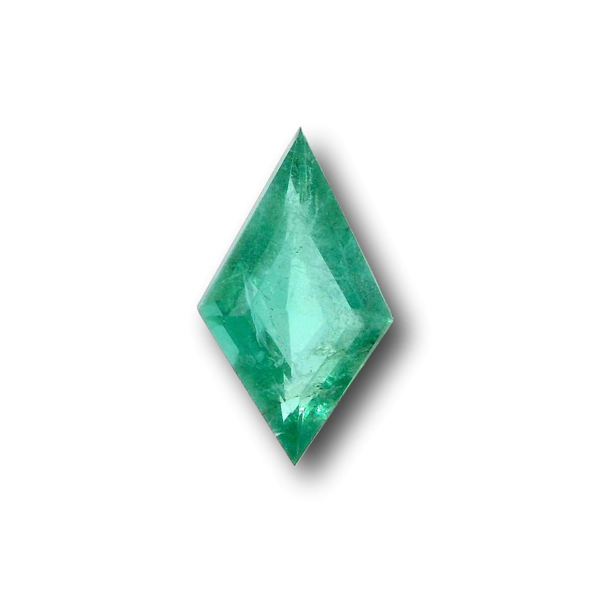 1.27ct | Green/ Kite Shape Step Cut Diamond - Modern Rustic Diamond