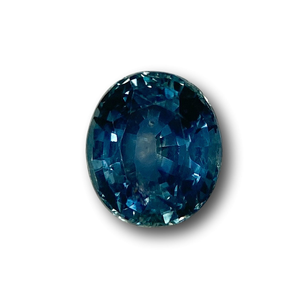 1.67ct | Brilliant Cut Oval Shape Blue Montana Sapphire-Modern Rustic Diamond