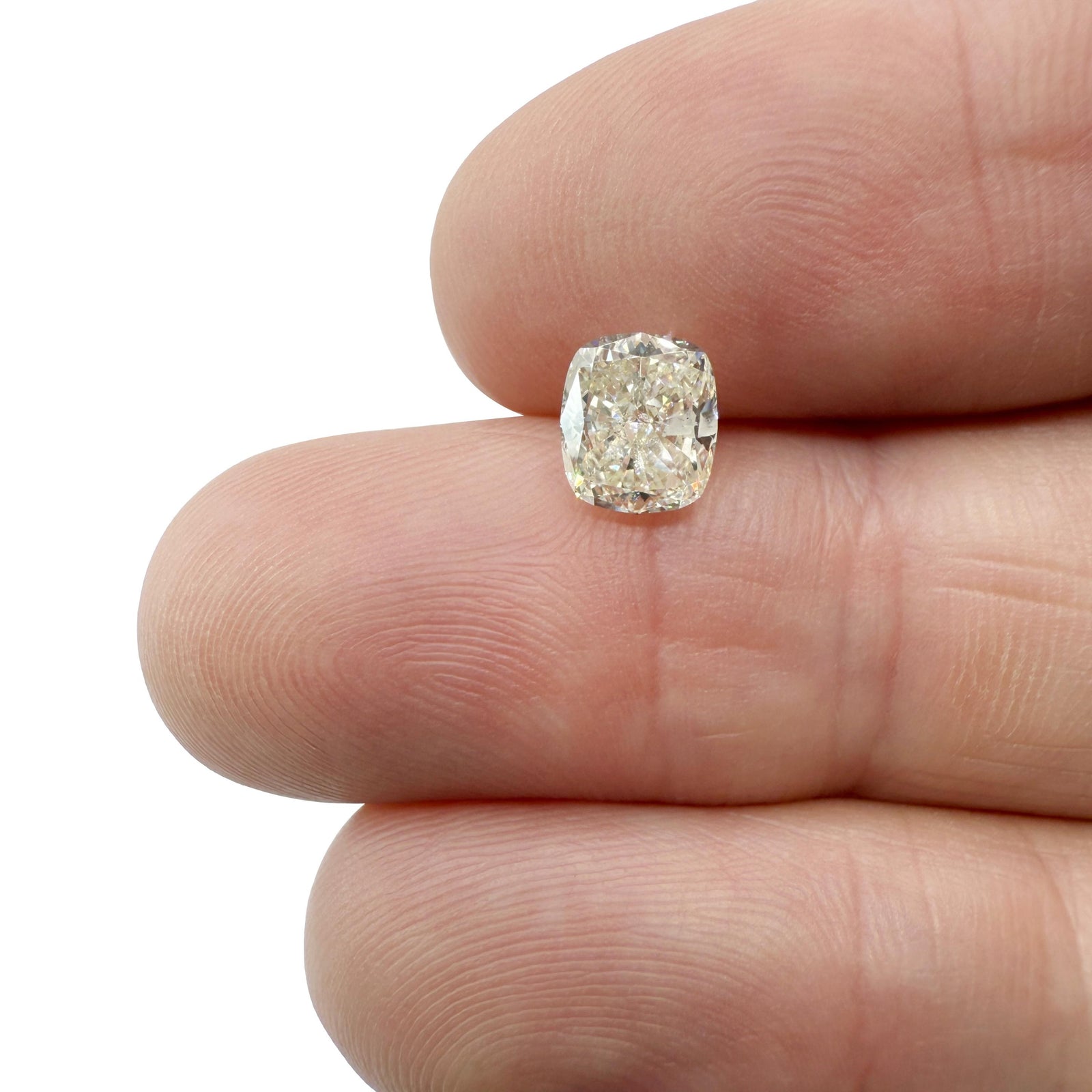 1.70ct | L/VS1 Cushion Shape Brilliant Cut Diamond (GIA) - Modern Rustic Diamond
